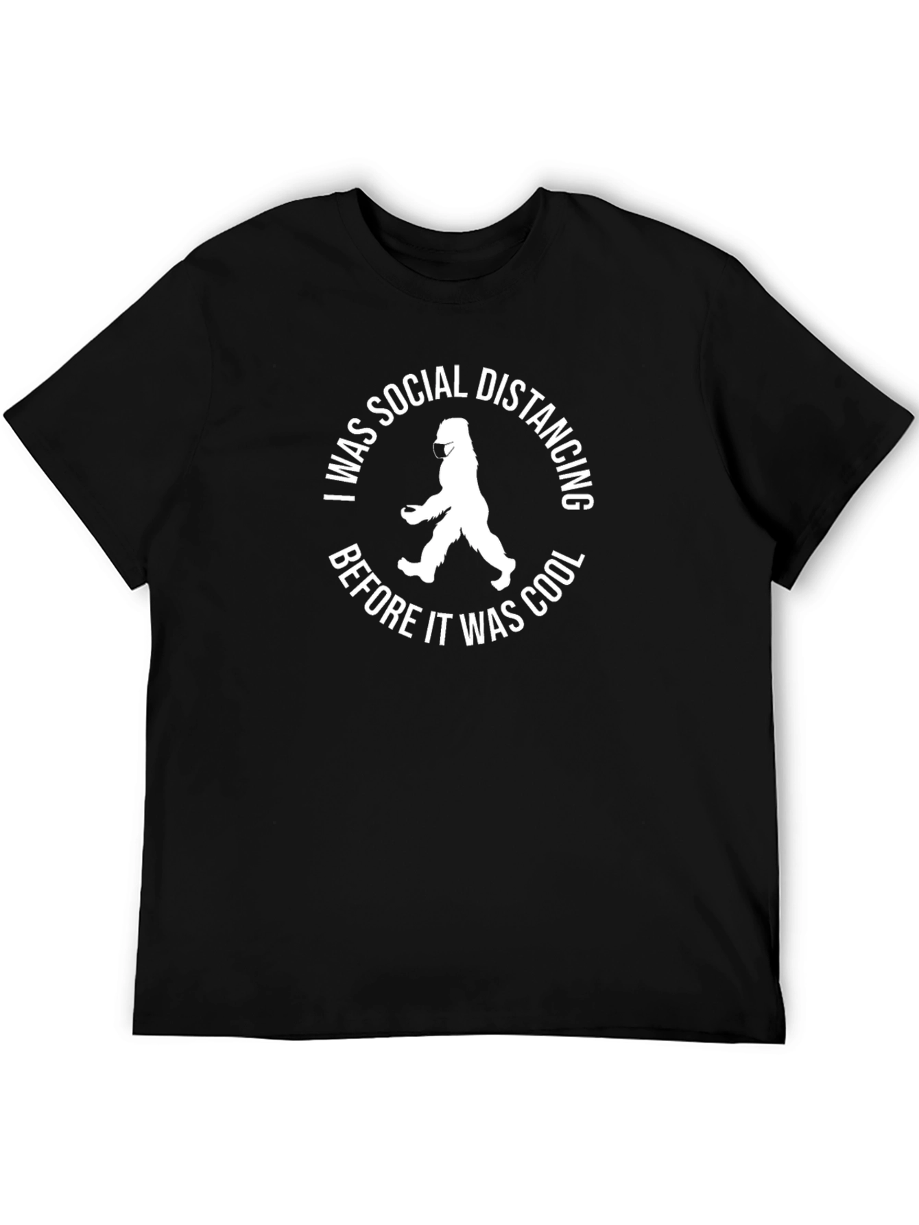 Social Distancing Bigfoot Graphic Tee