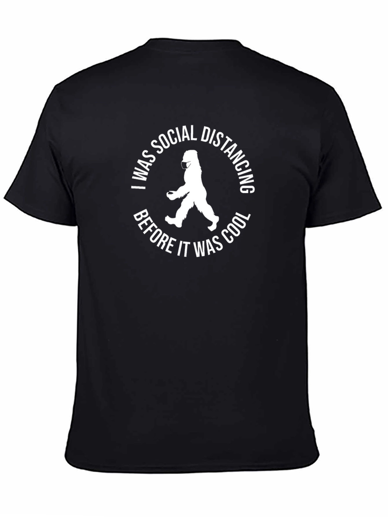 Social Distancing Bigfoot Graphic Tee