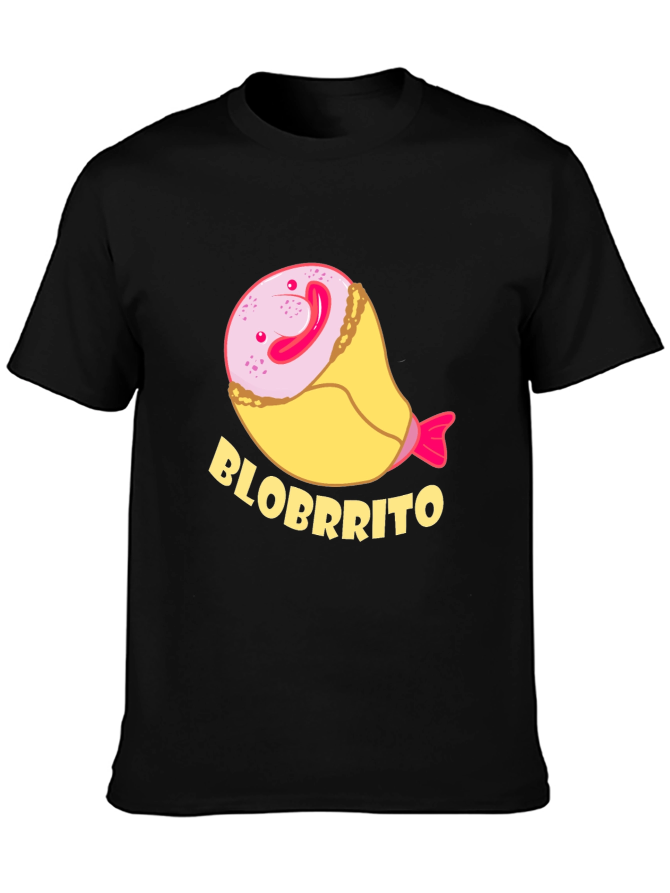 Blobbrito Funny T-Shirt - Unique Cartoon Foodie Tee