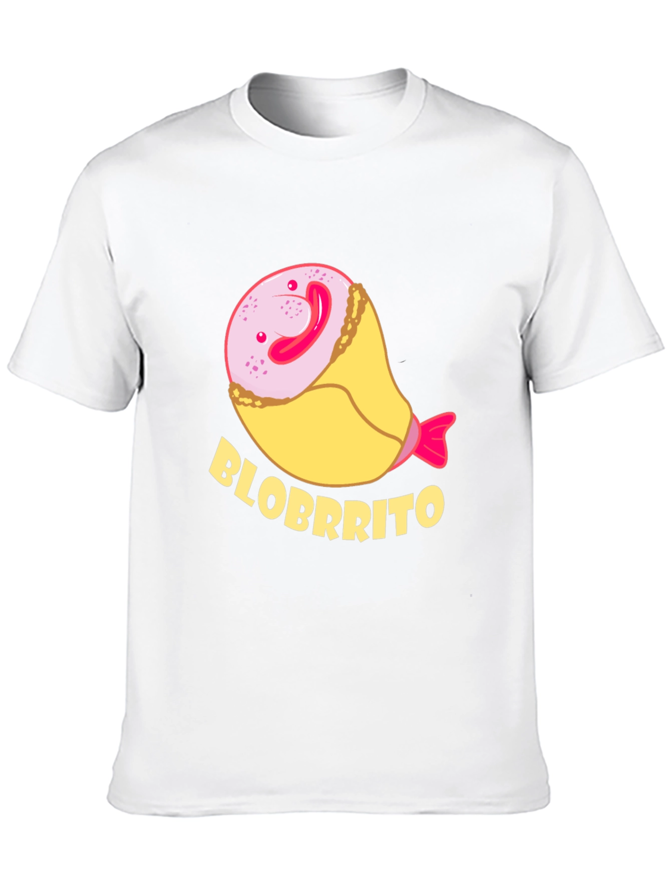 Blobbrito Funny T-Shirt - Unique Cartoon Foodie Tee