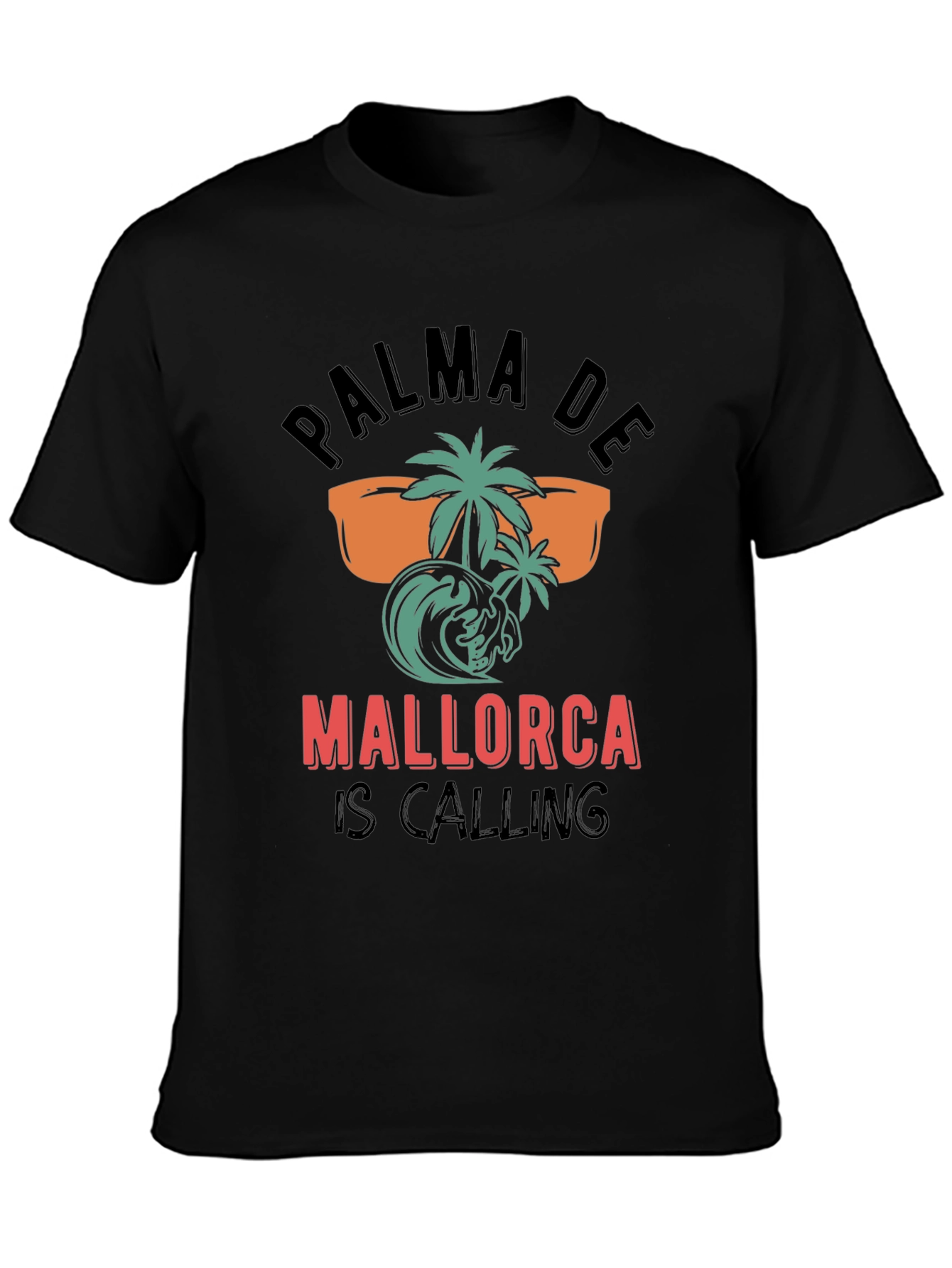 Palma de Mallorca Calling Black T-Shirt