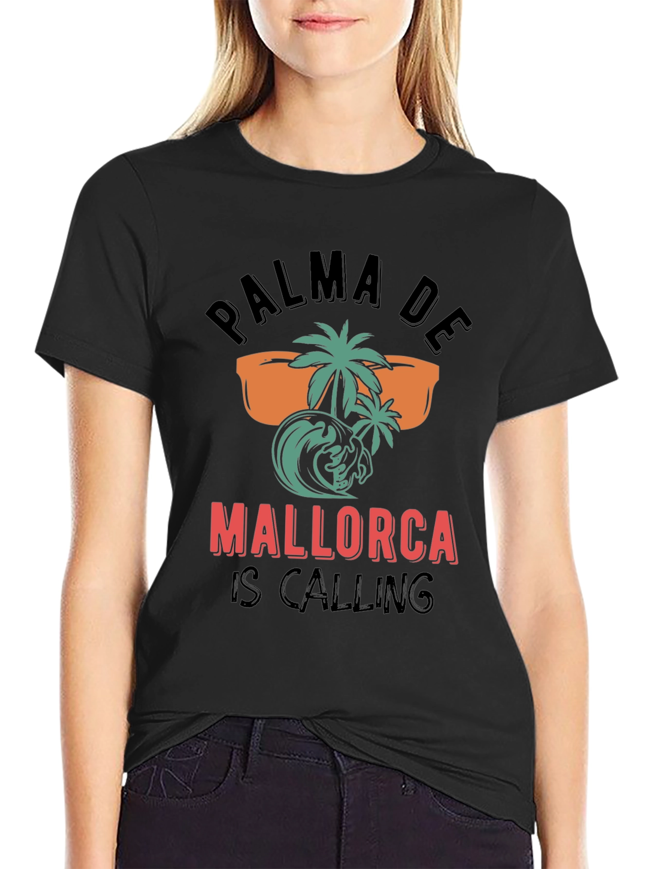 Palma de Mallorca Calling Black T-Shirt