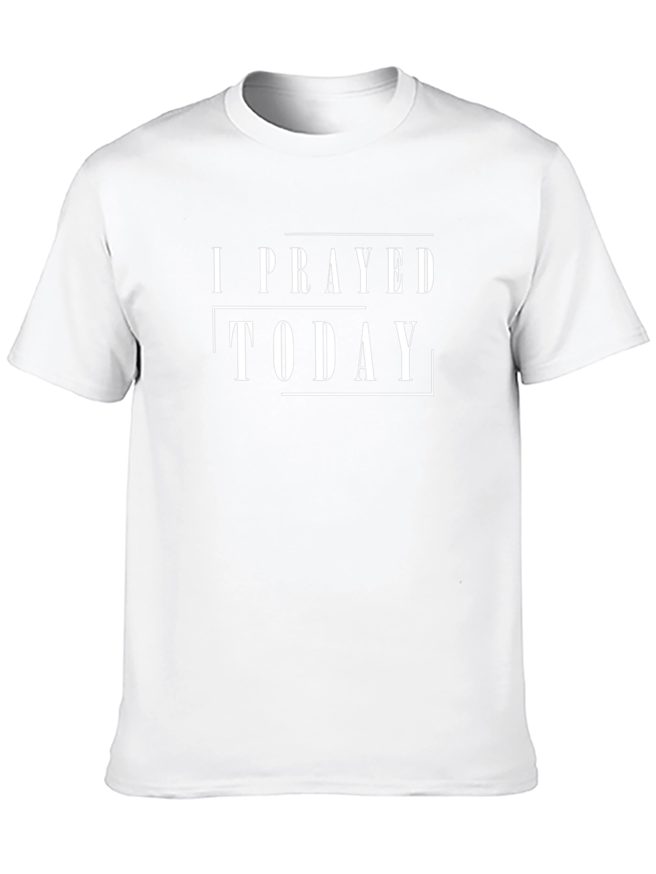 I Prayed Today Graphic T-Shirt - Black