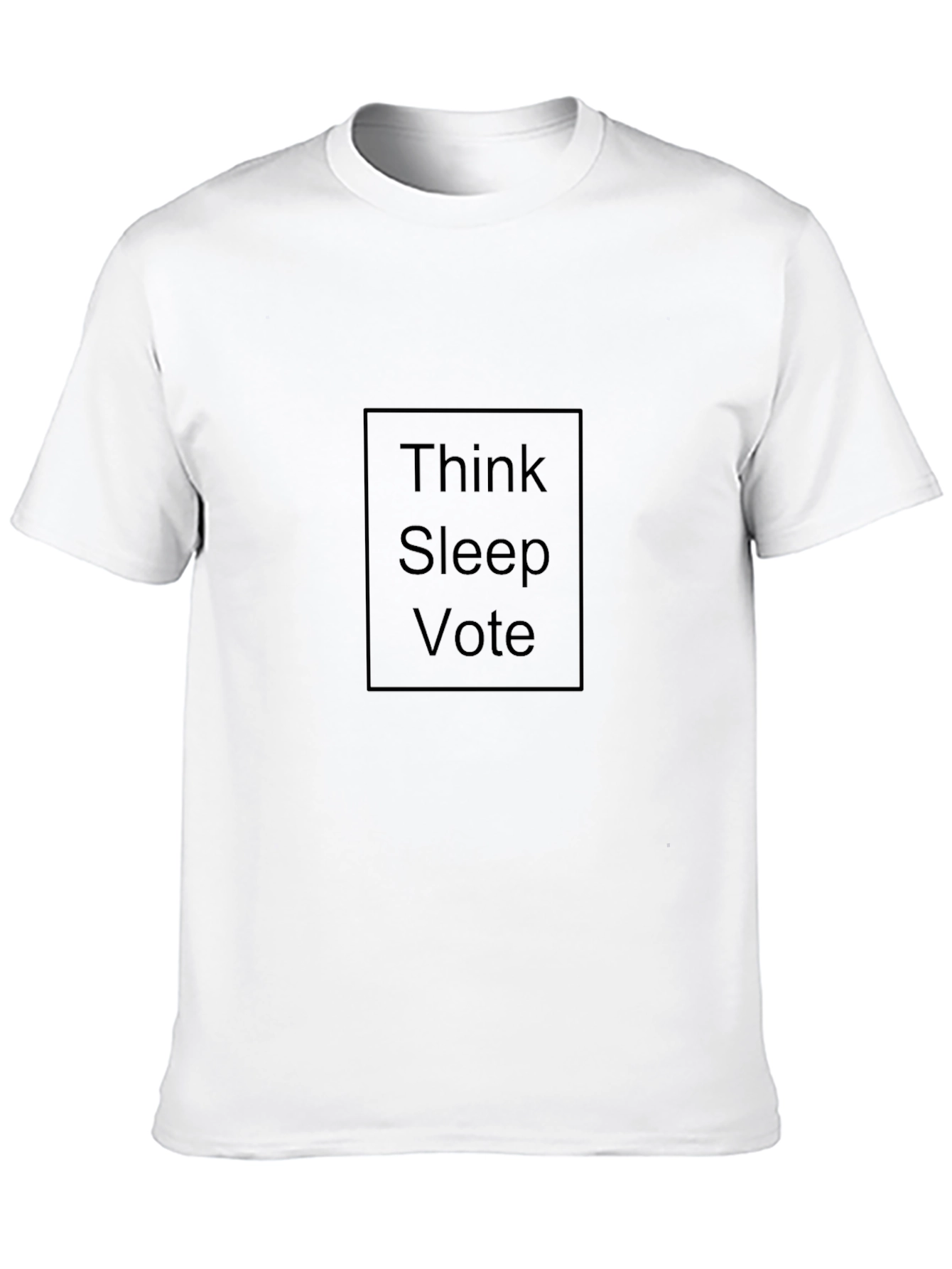 Think Sleep Vote Graphic Tee - Black Cotton T-Shirt