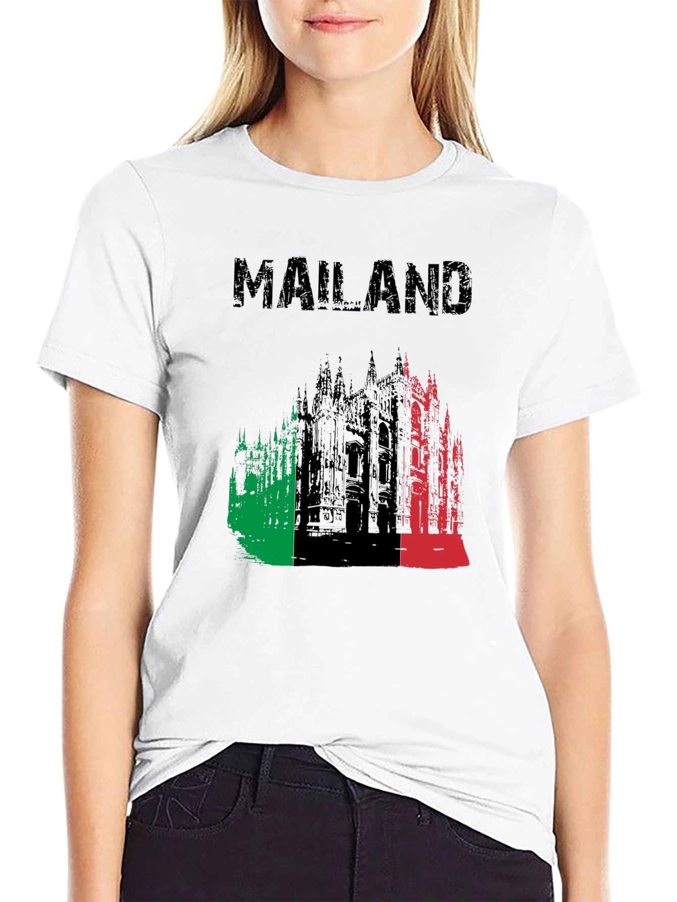 Mailan Black Graphic T-Shirt