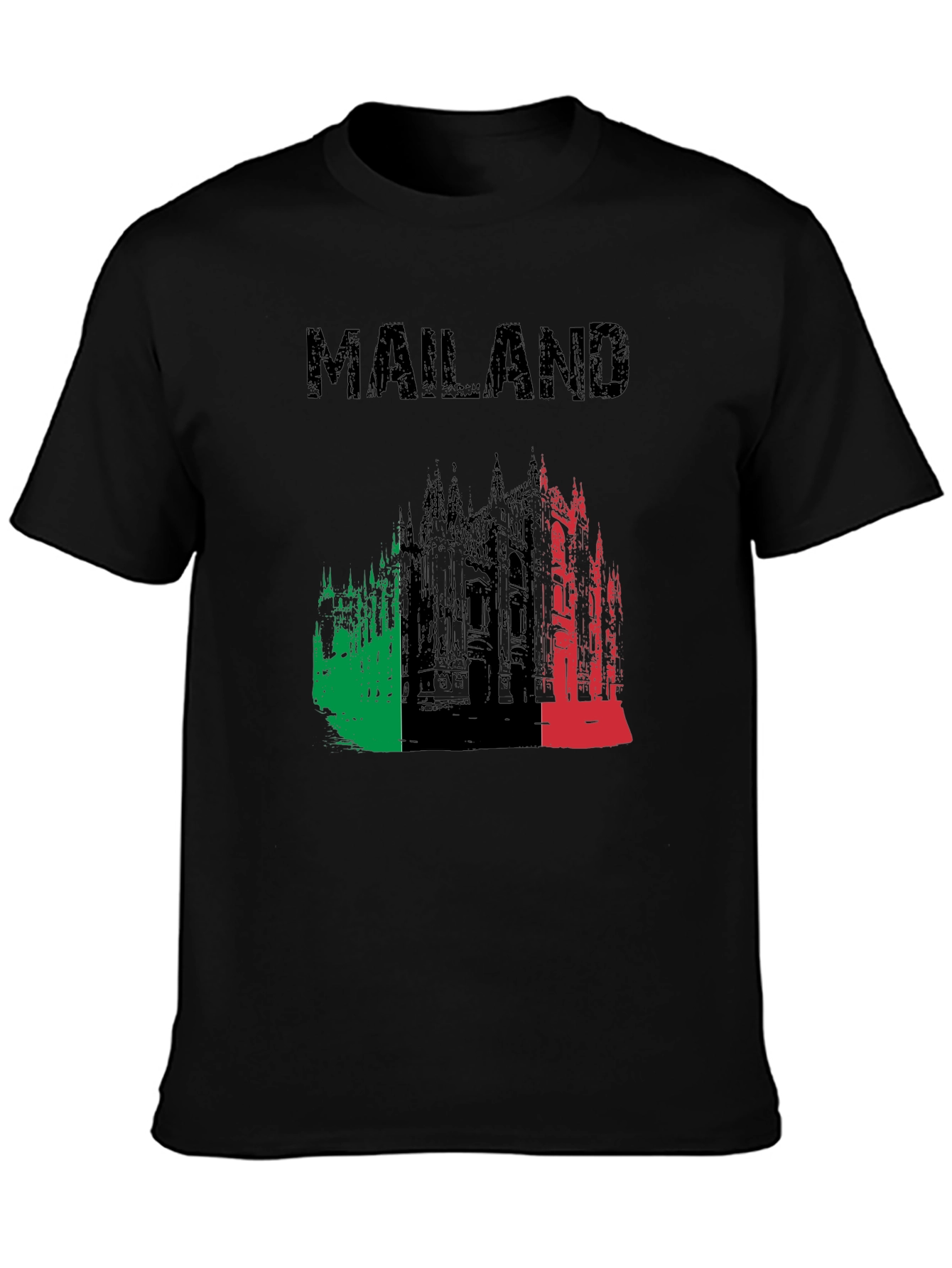 Mailan Black Graphic T-Shirt