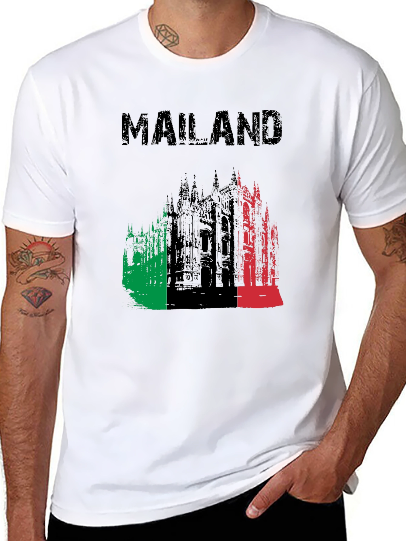 Mailan Black Graphic T-Shirt