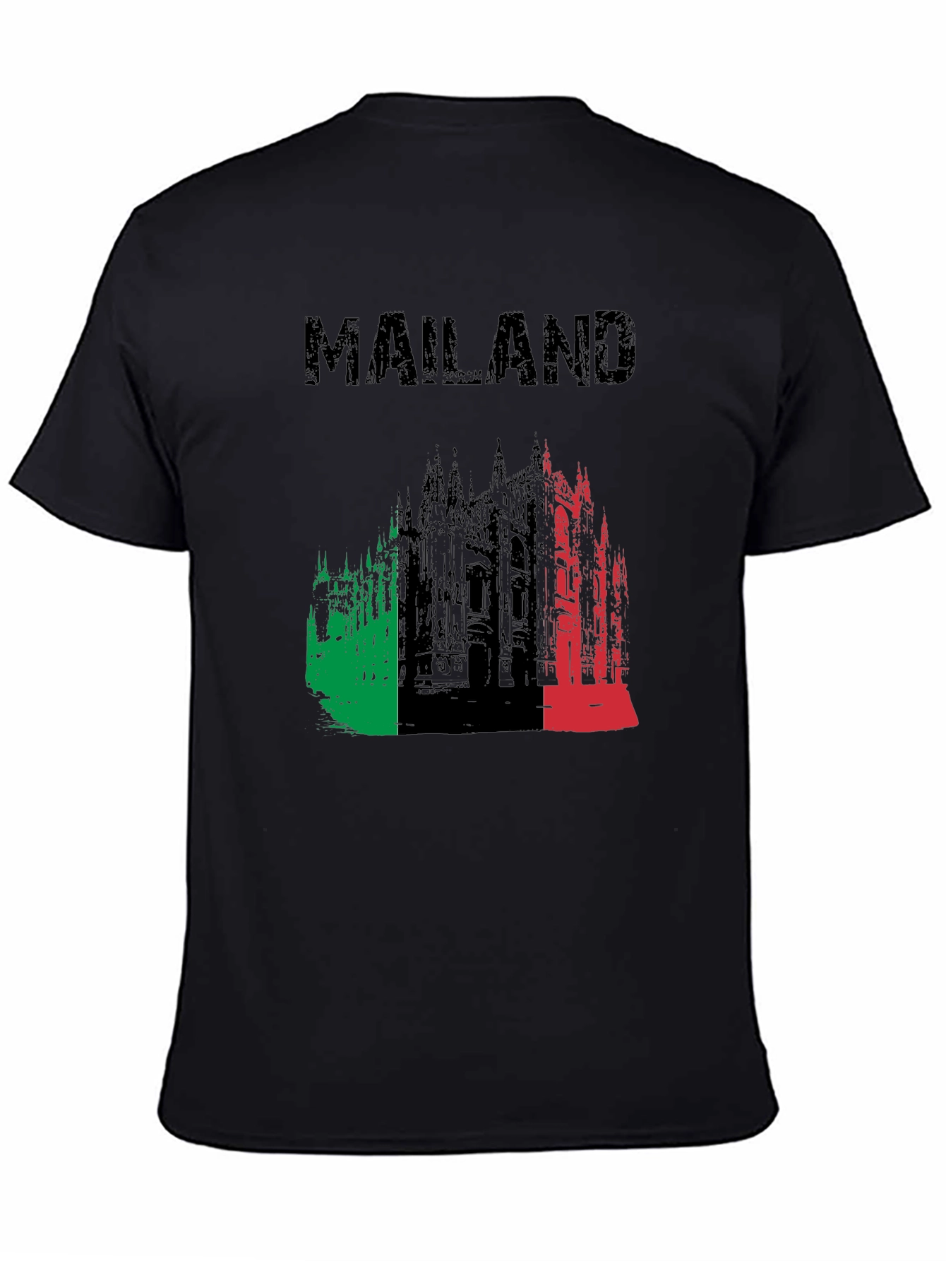 Mailan Black Graphic T-Shirt