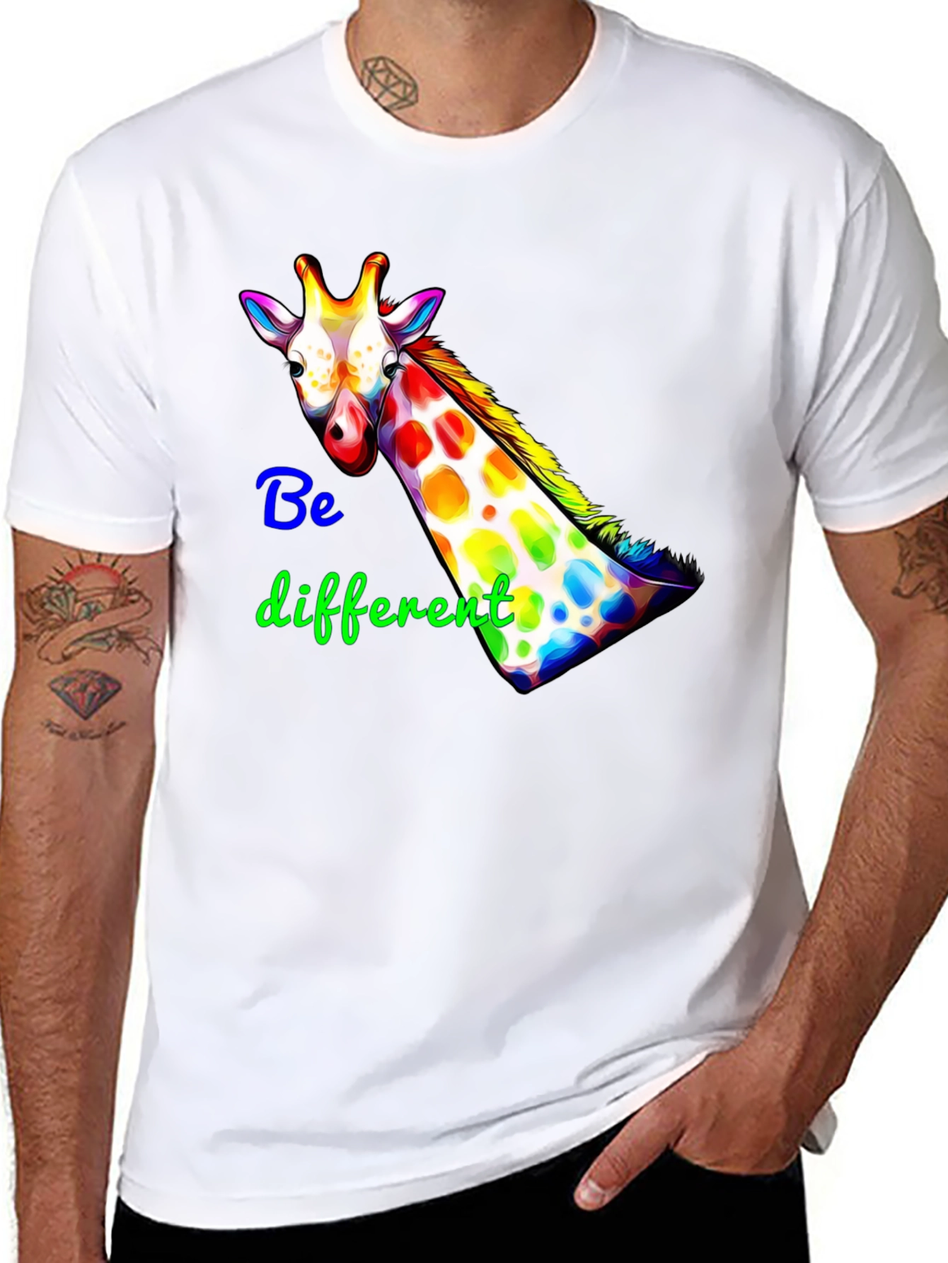 Be Different Giraffe Graphic Tee