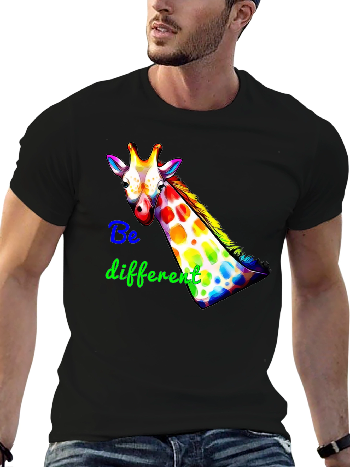 Be Different Giraffe Graphic Tee
