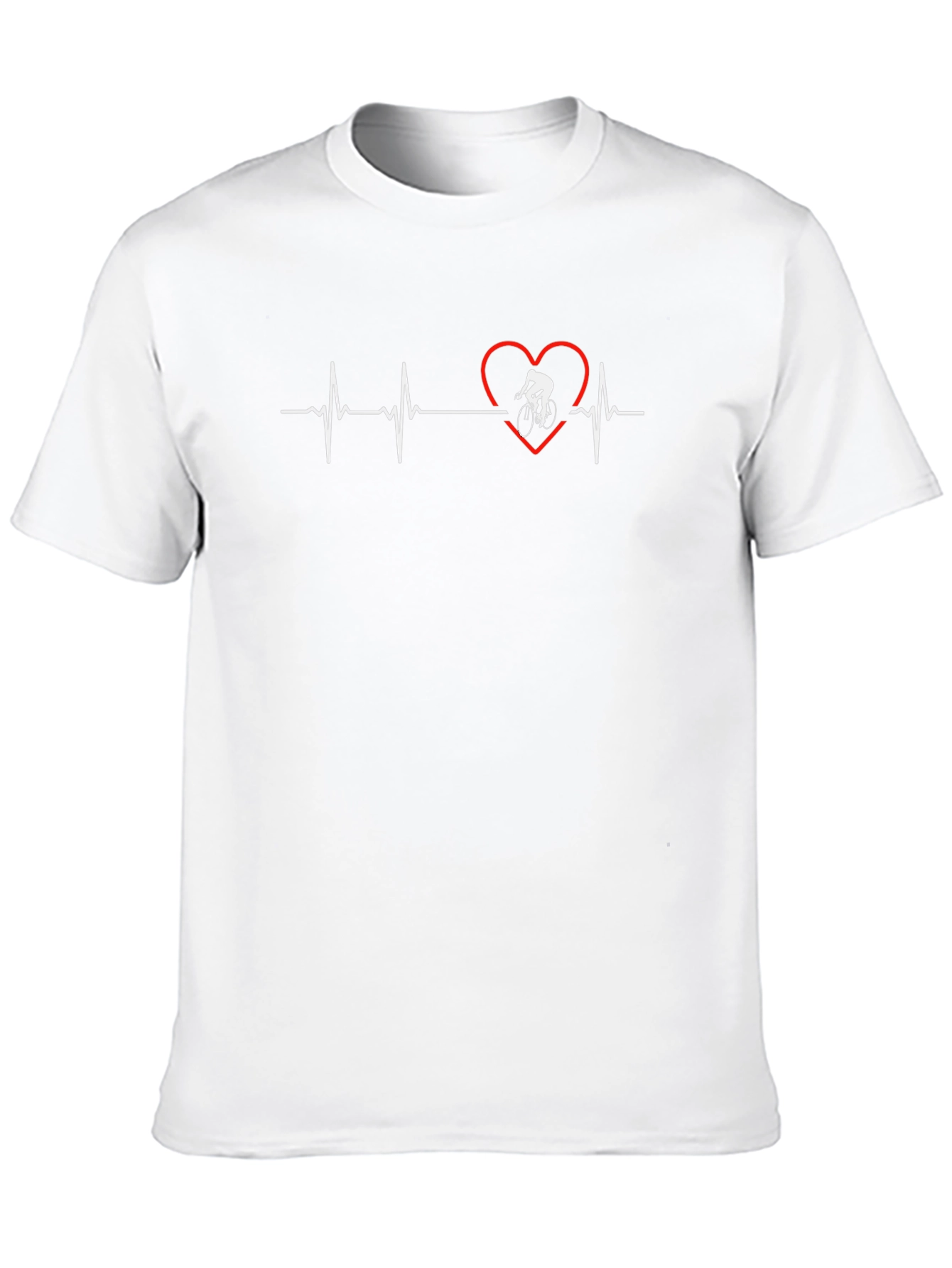 Cyclist Heartbeat Graphic Tee - Black