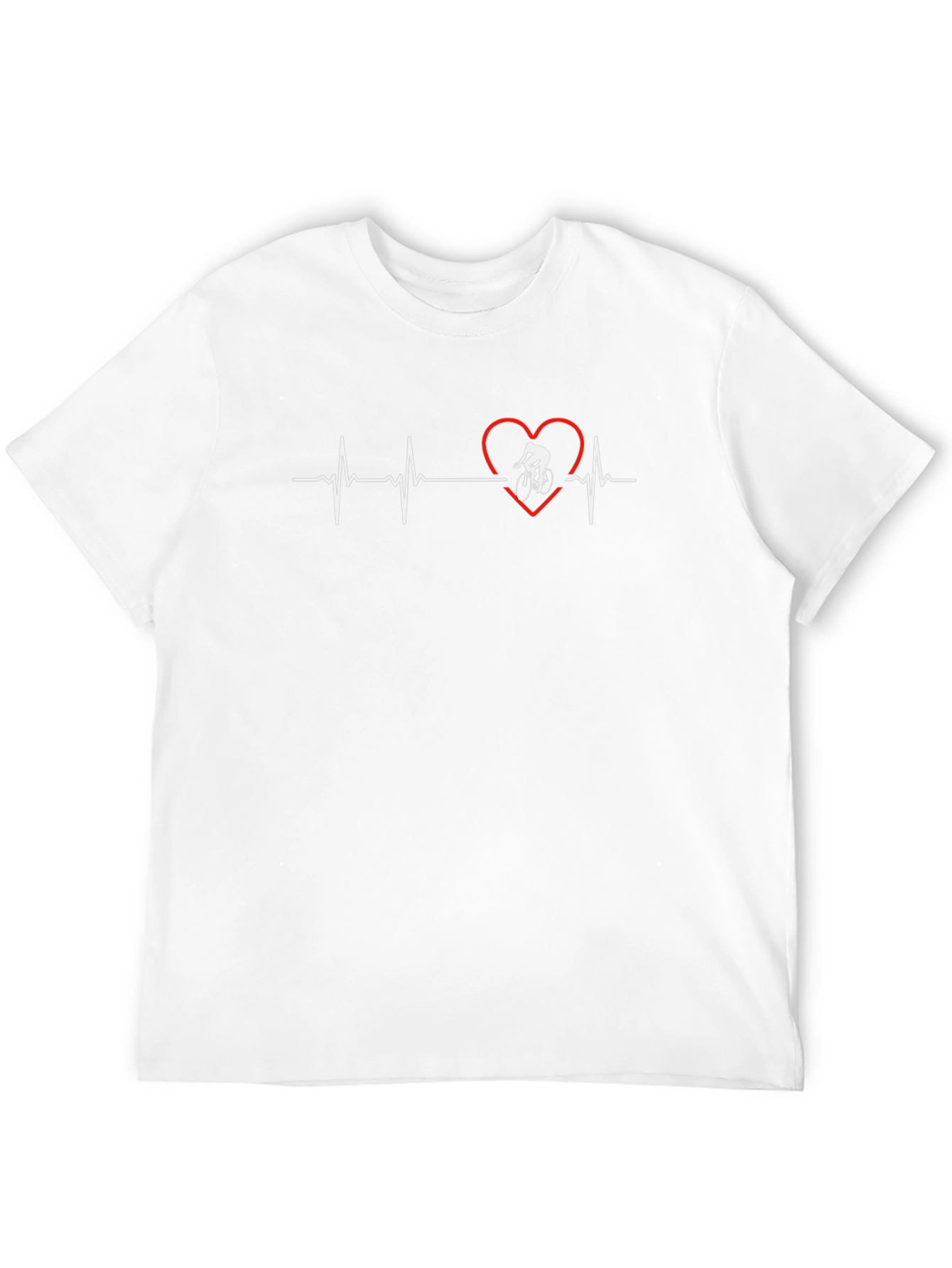 Cyclist Heartbeat Graphic Tee - Black