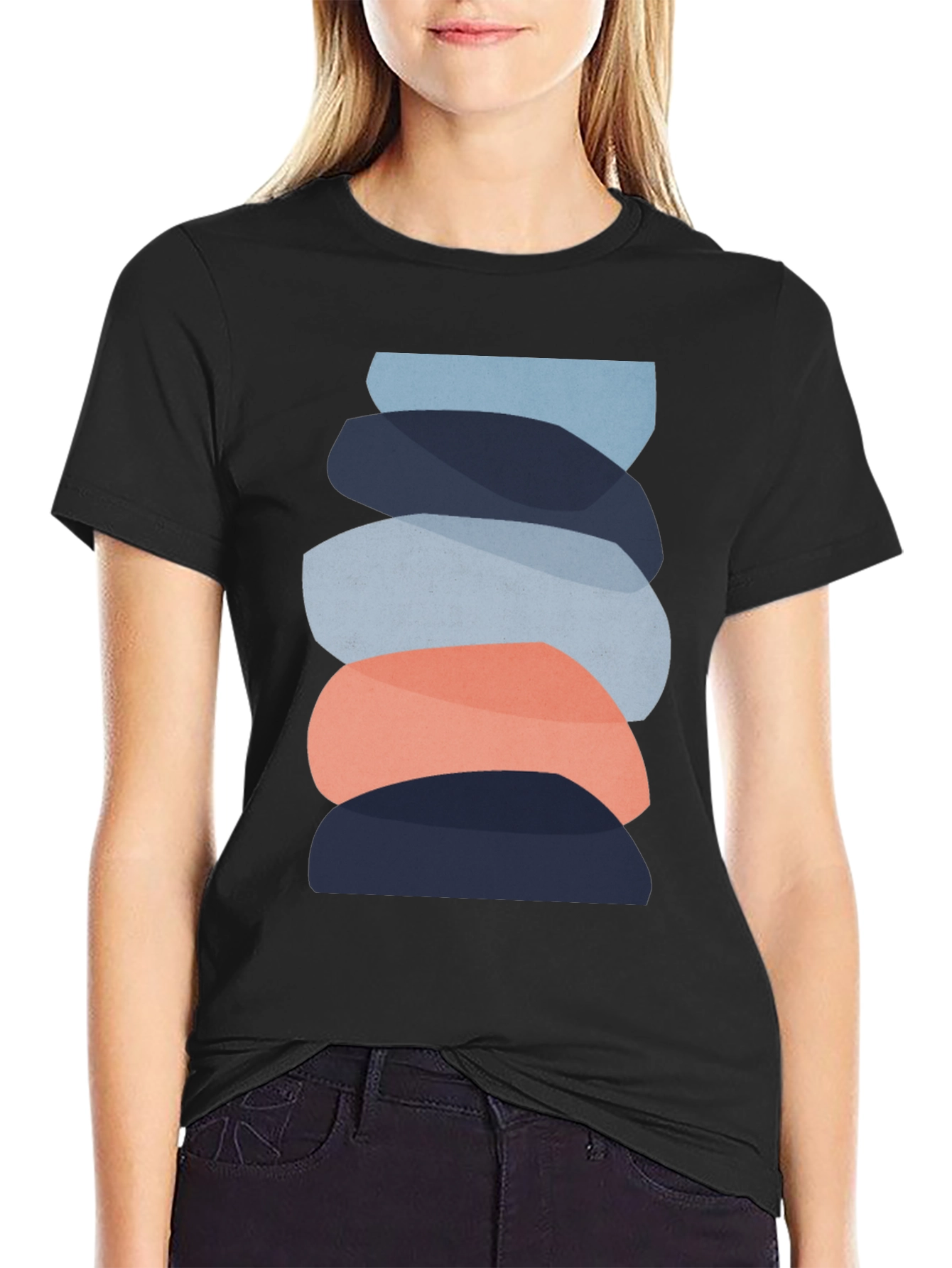 Modern Zen Stone Stack Graphic Tee