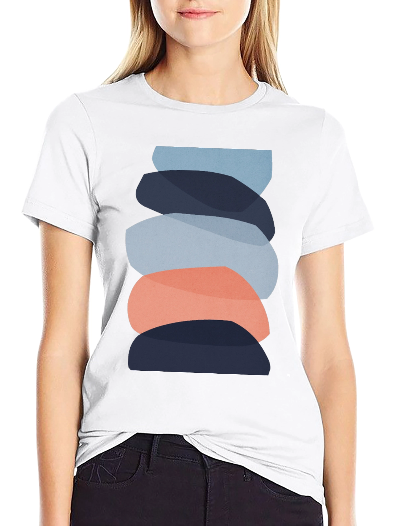 Modern Zen Stone Stack Graphic Tee