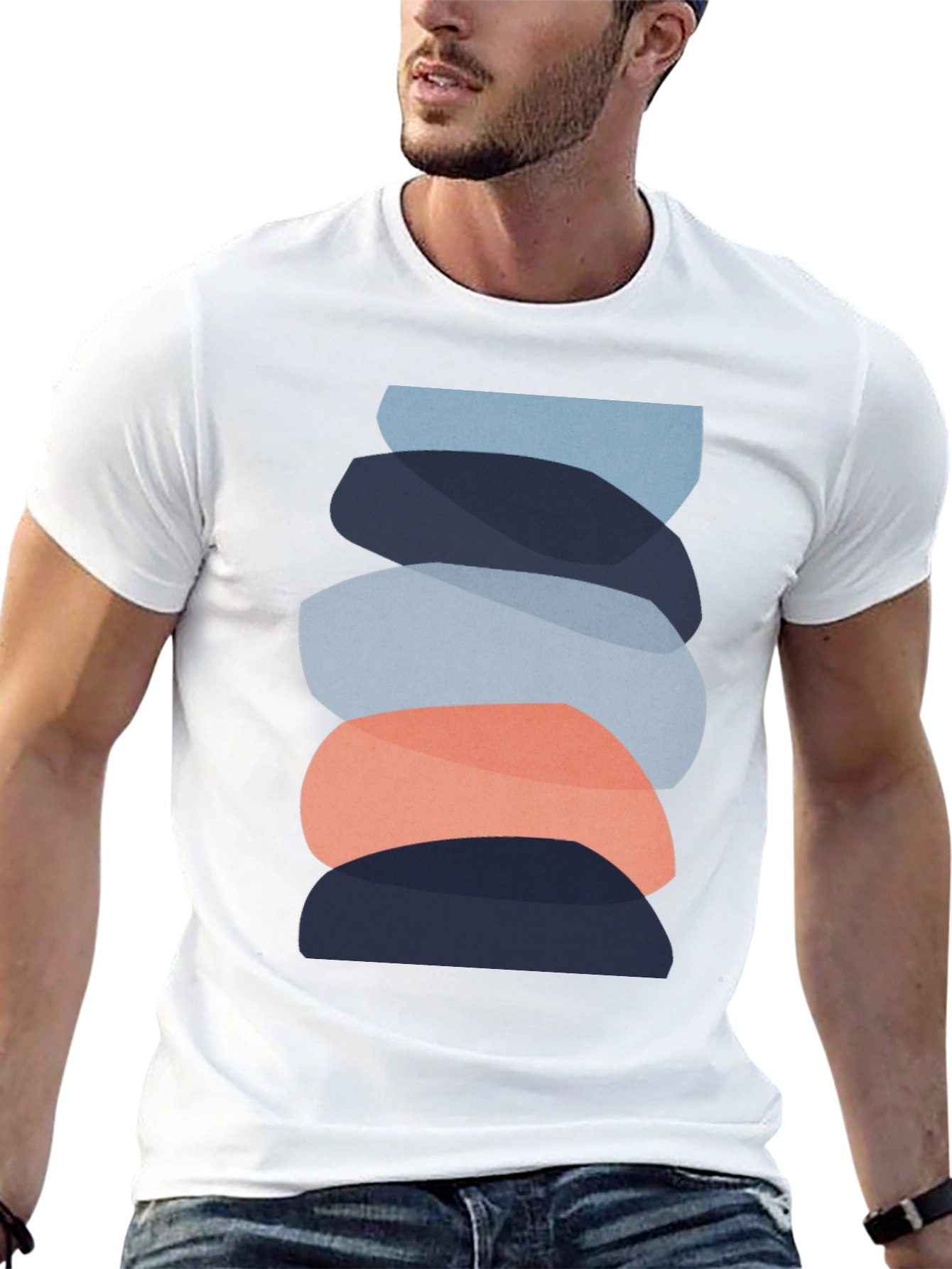 Modern Zen Stone Stack Graphic Tee