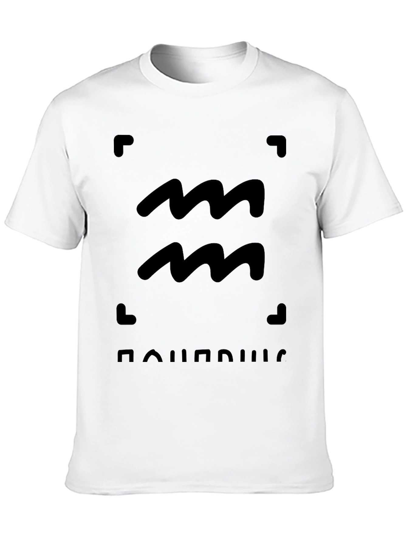 Aquarius Zodiac Sign Black T-Shirt