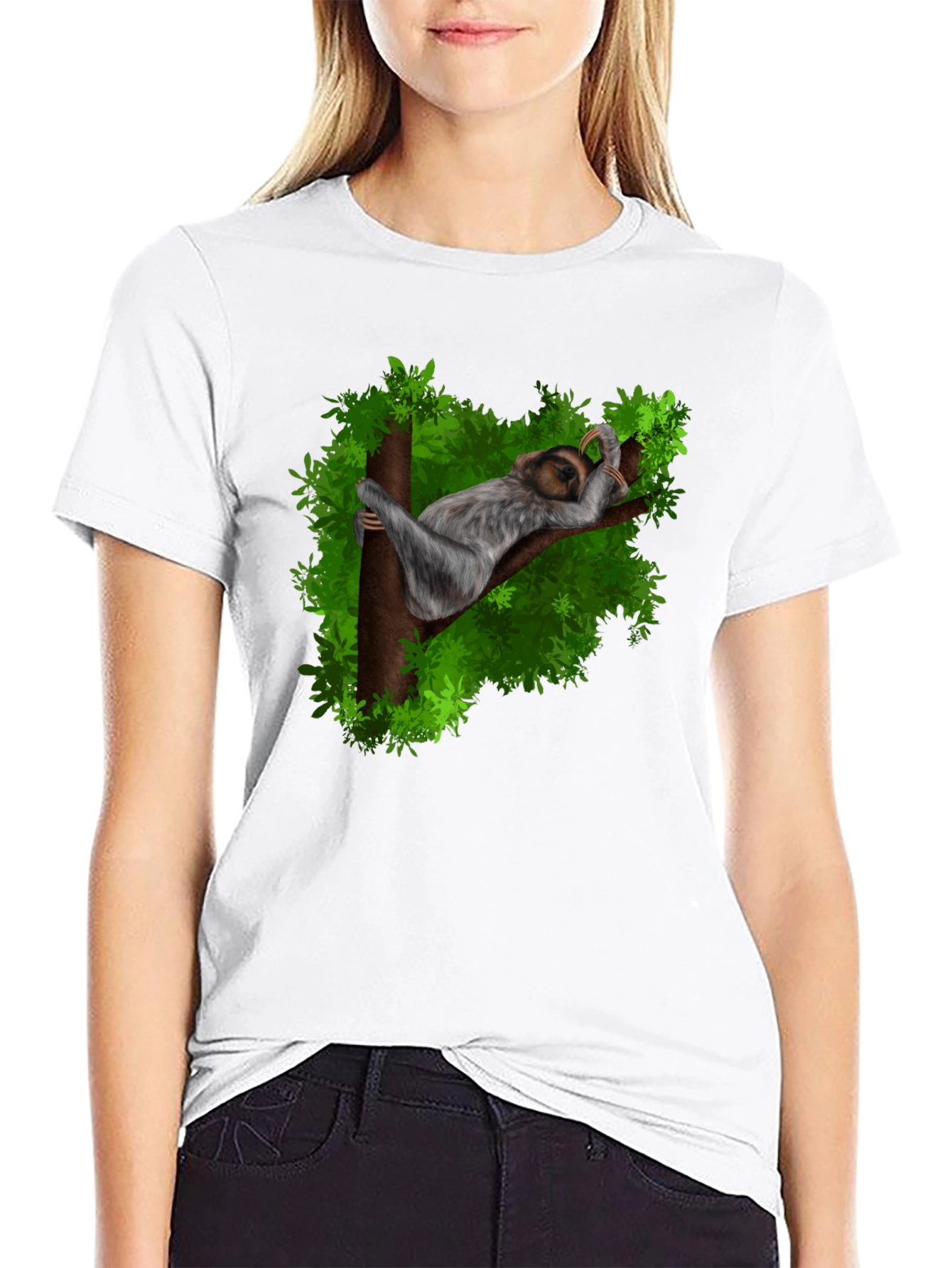 Sloth Nap Graphic Tee - Relaxed Casual Style