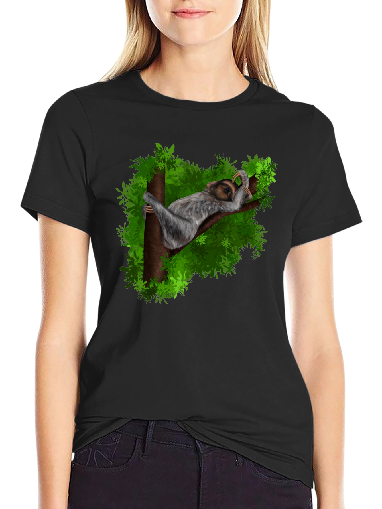 Sloth Nap Graphic Tee - Relaxed Casual Style