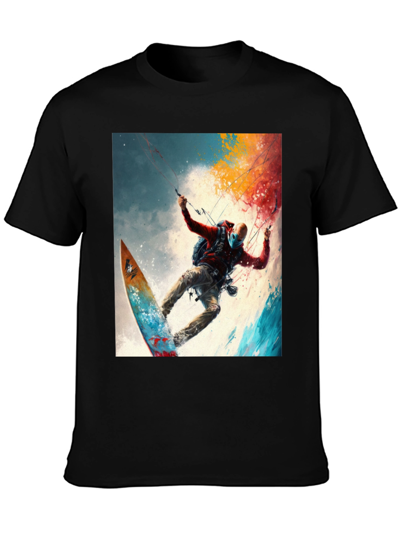 Surfing Adventure Tee - Artistic Graphic Print