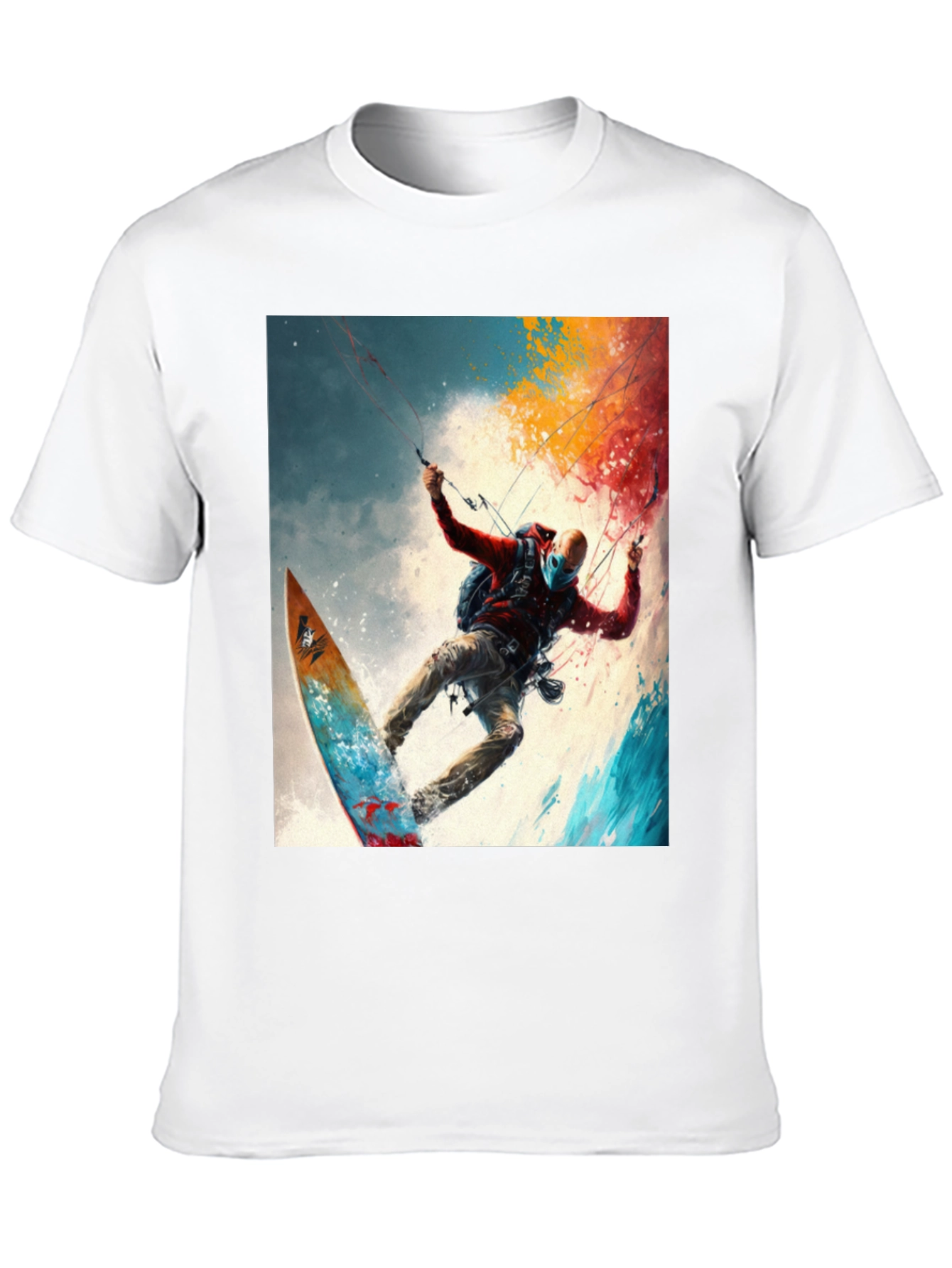 Surfing Adventure Tee - Artistic Graphic Print