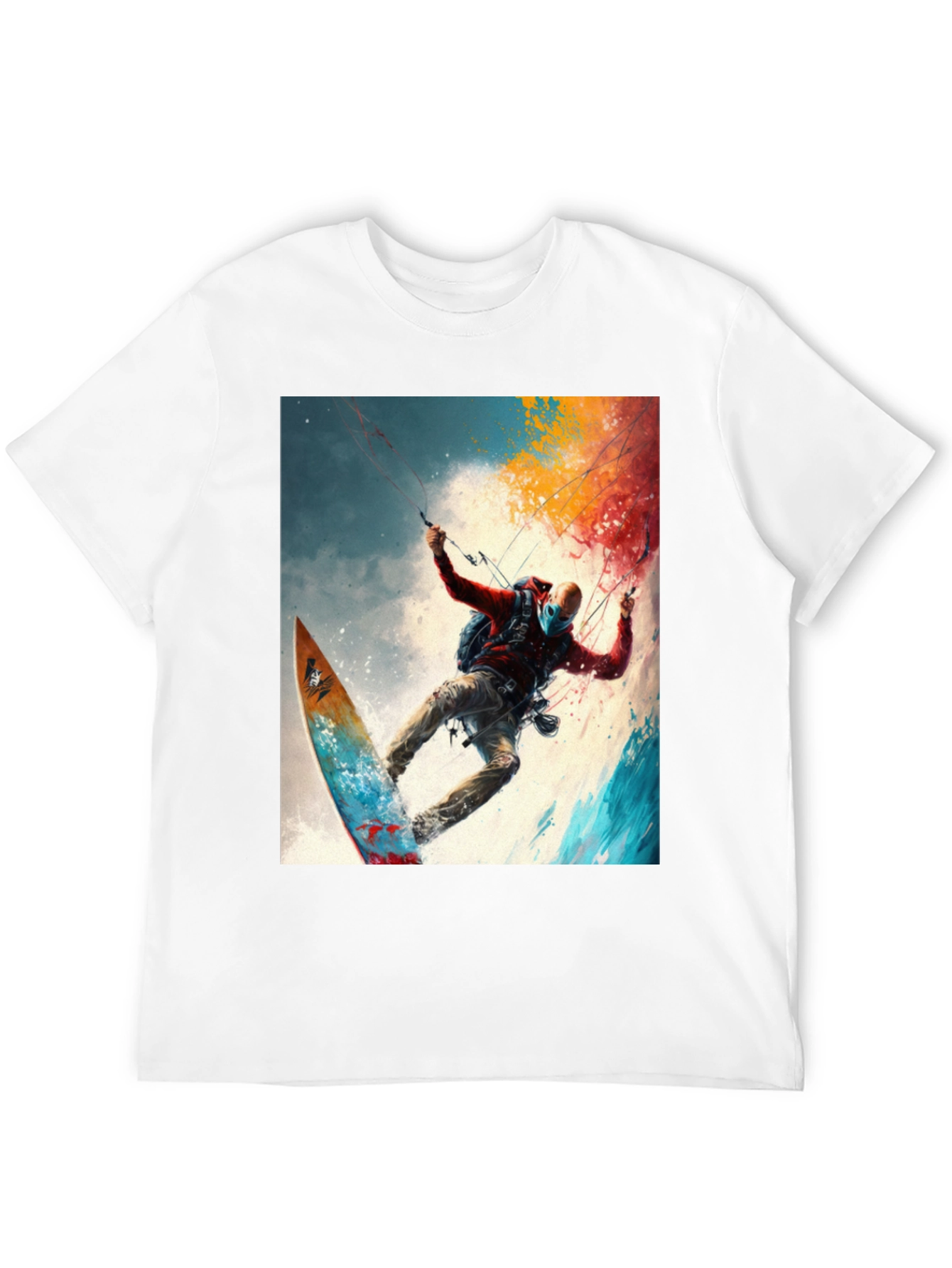 Surfing Adventure Tee - Artistic Graphic Print