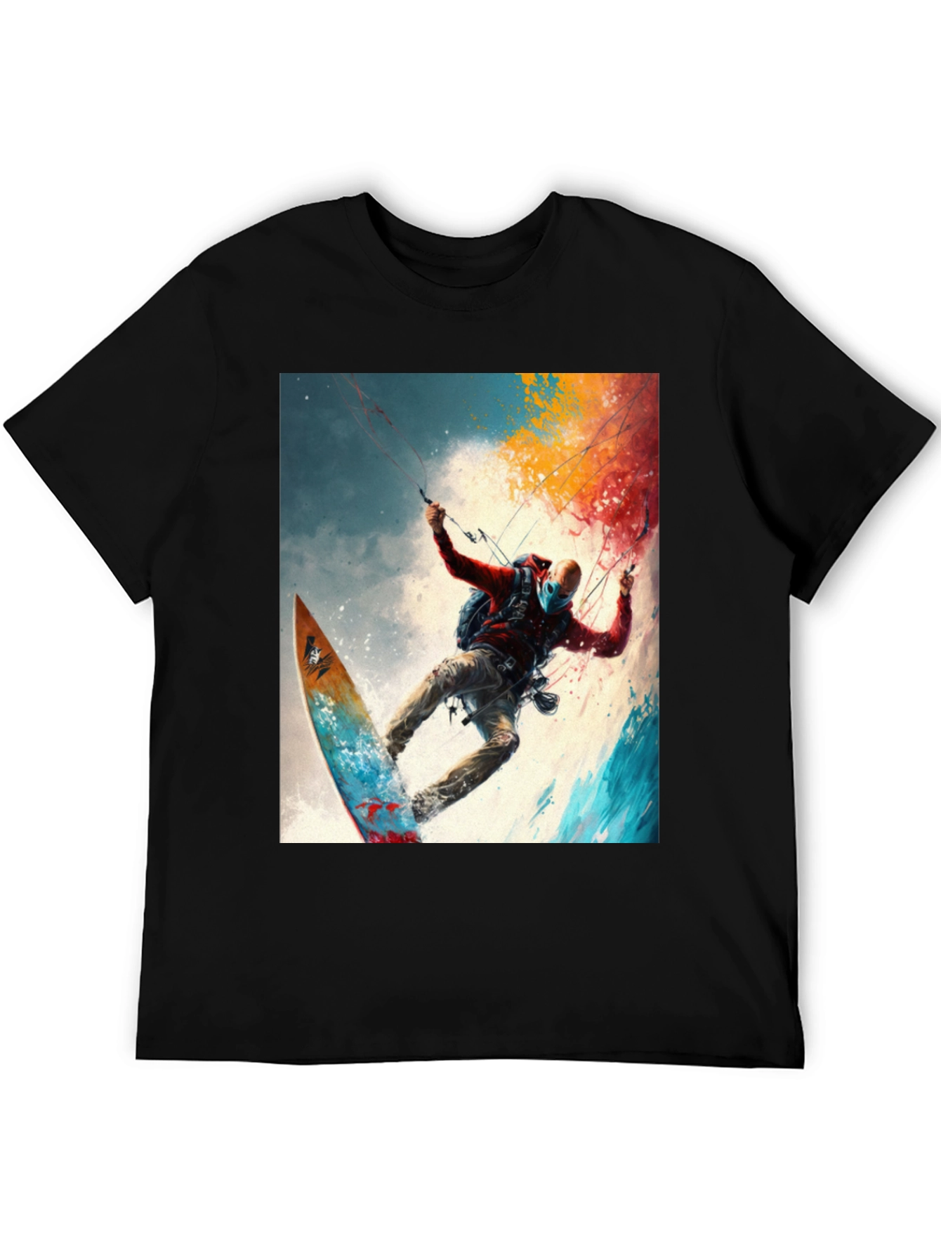 Surfing Adventure Tee - Artistic Graphic Print