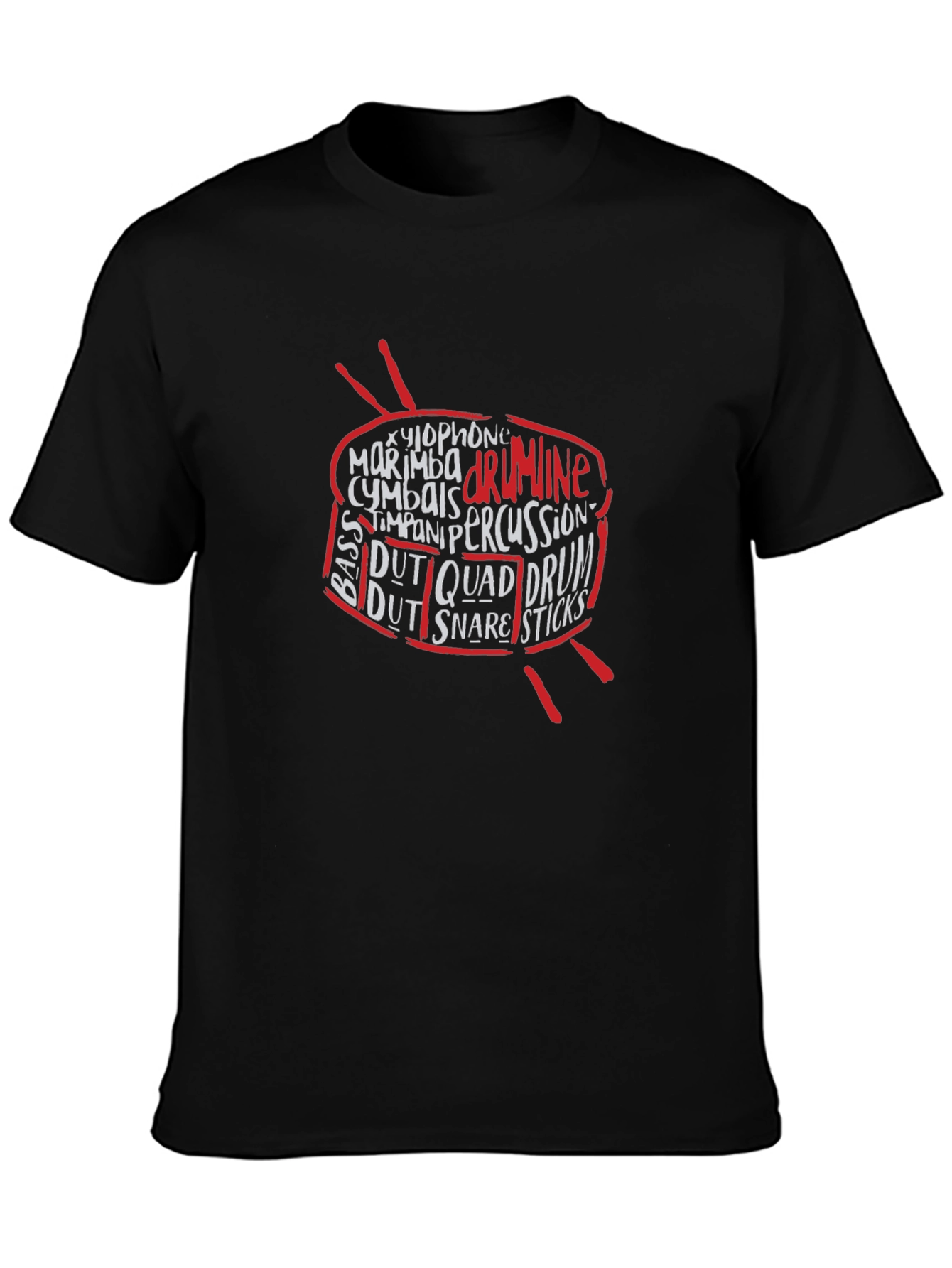 Drumline Percussion T-Shirt - Music Lover Tee