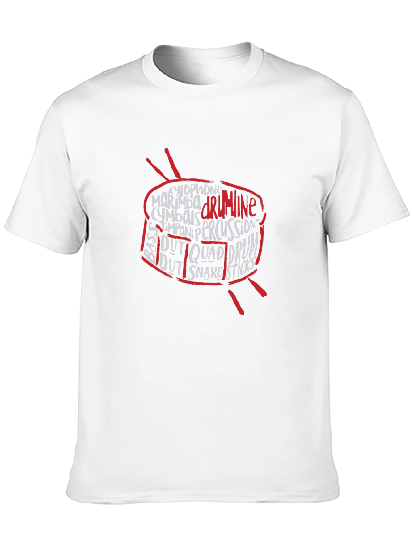 Drumline Percussion T-Shirt - Music Lover Tee