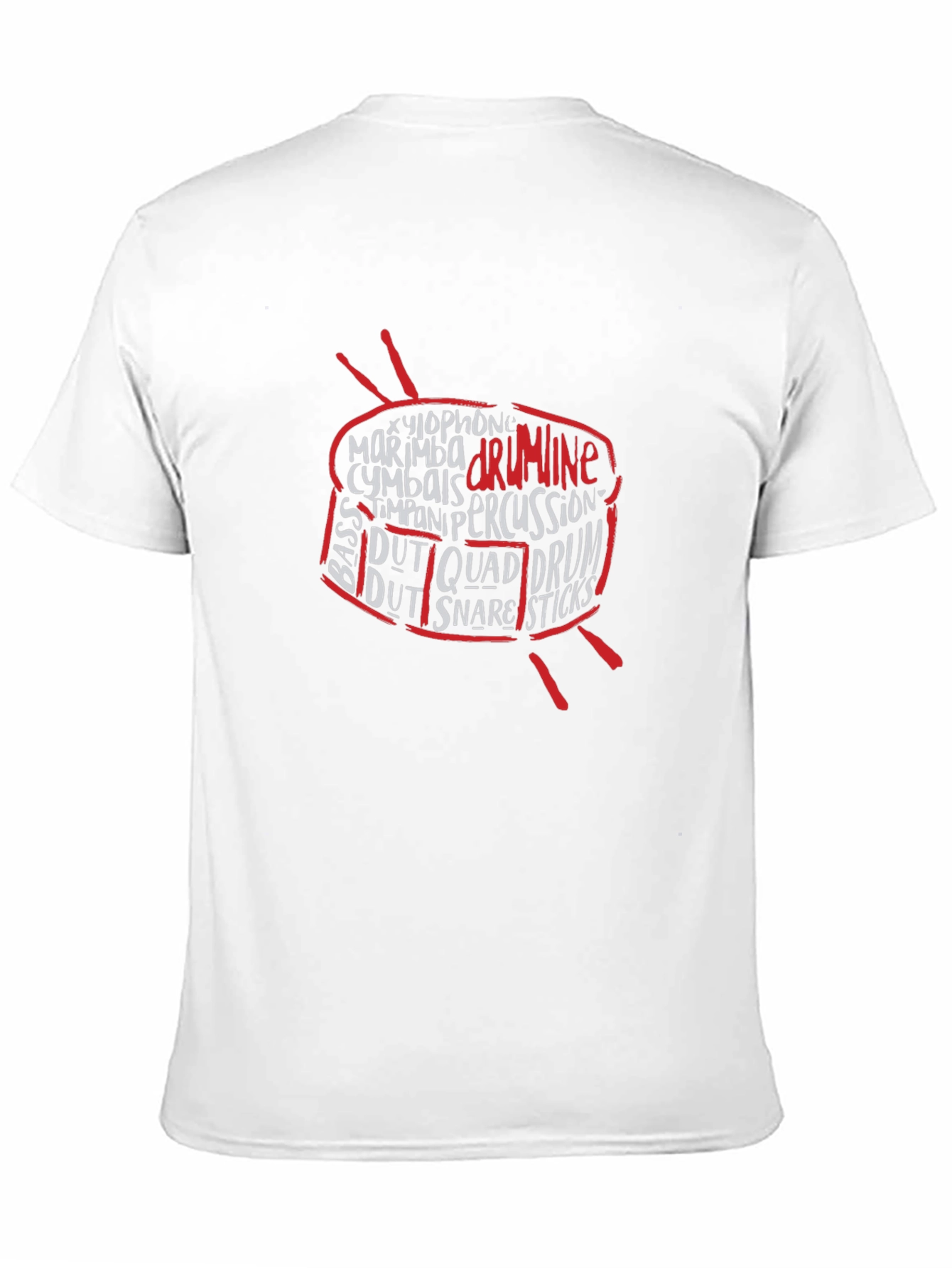 Drumline Percussion T-Shirt - Music Lover Tee