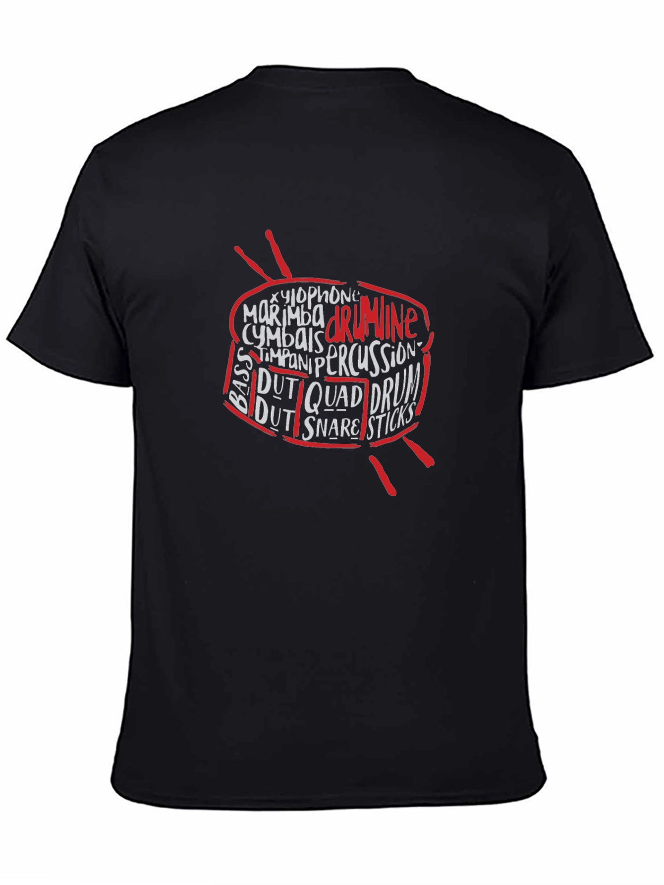 Drumline Percussion T-Shirt - Music Lover Tee
