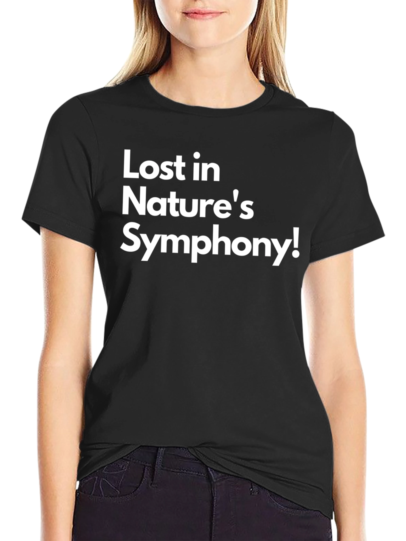 Lost in Natures Symphony Black T-Shirt