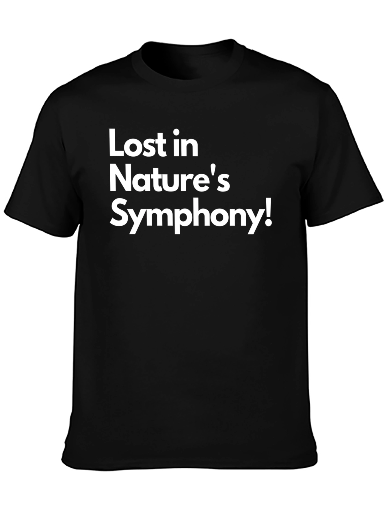 Lost in Natures Symphony Black T-Shirt