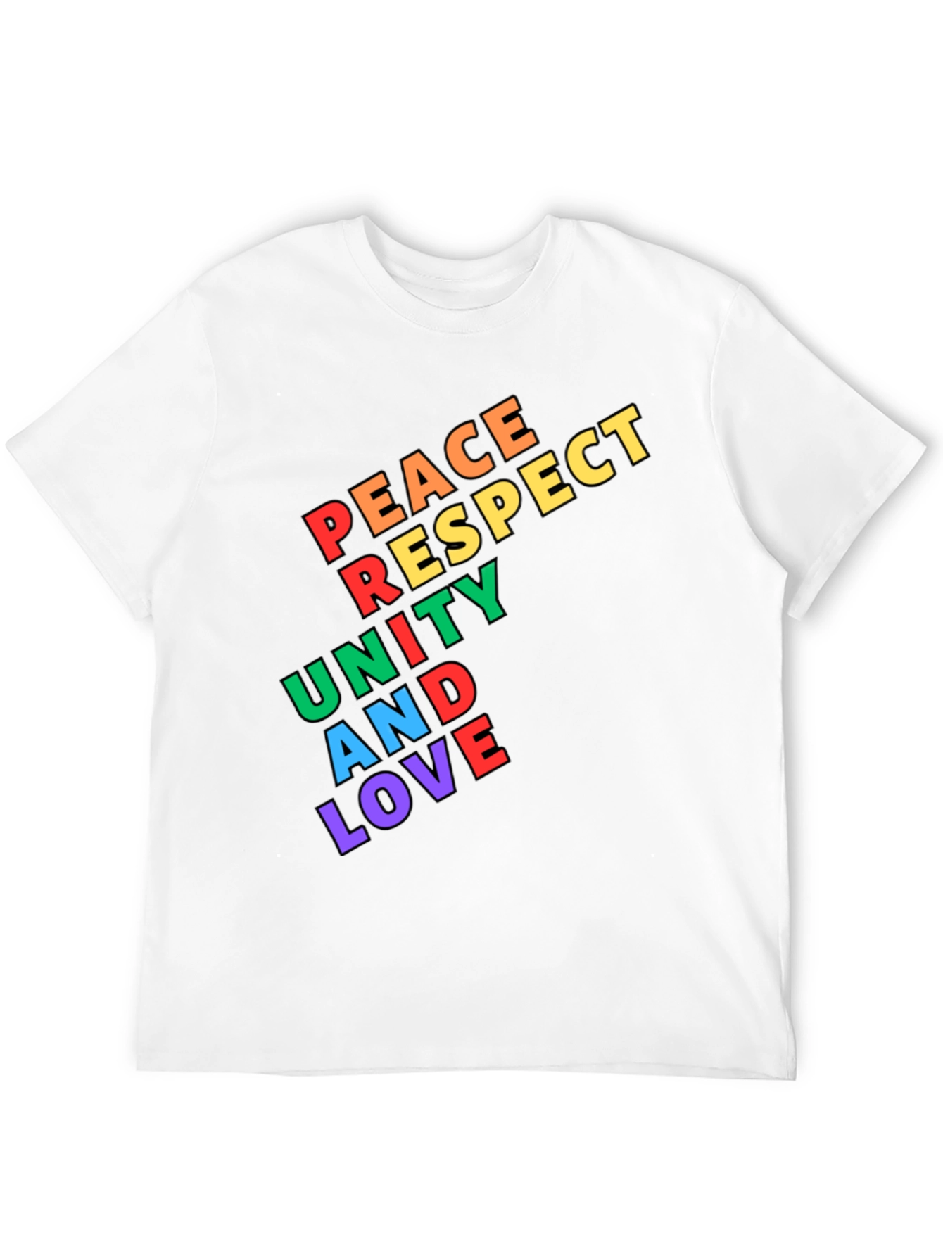 Peace Respect Unity & Love Graphic T-Shirt