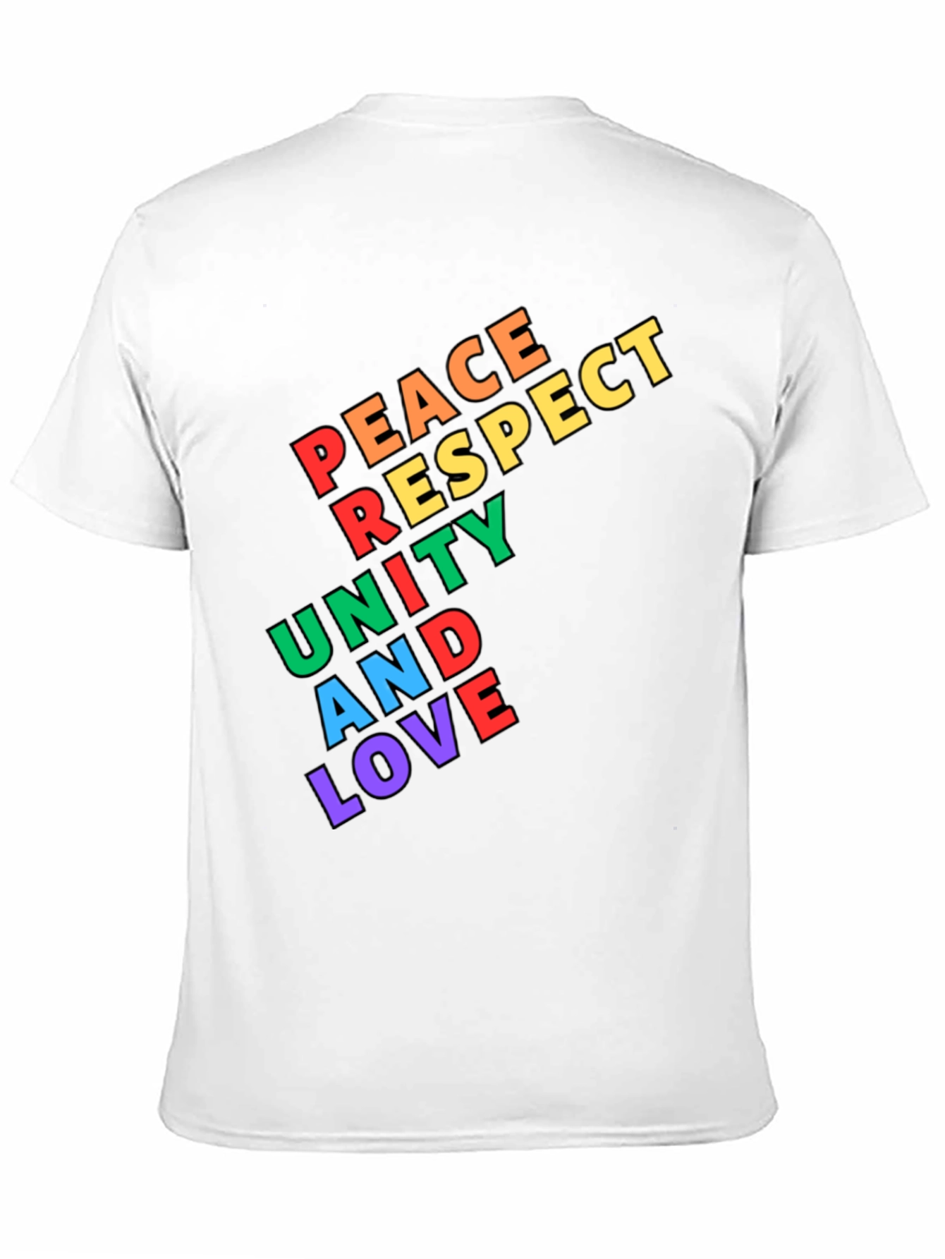 Peace Respect Unity & Love Graphic T-Shirt