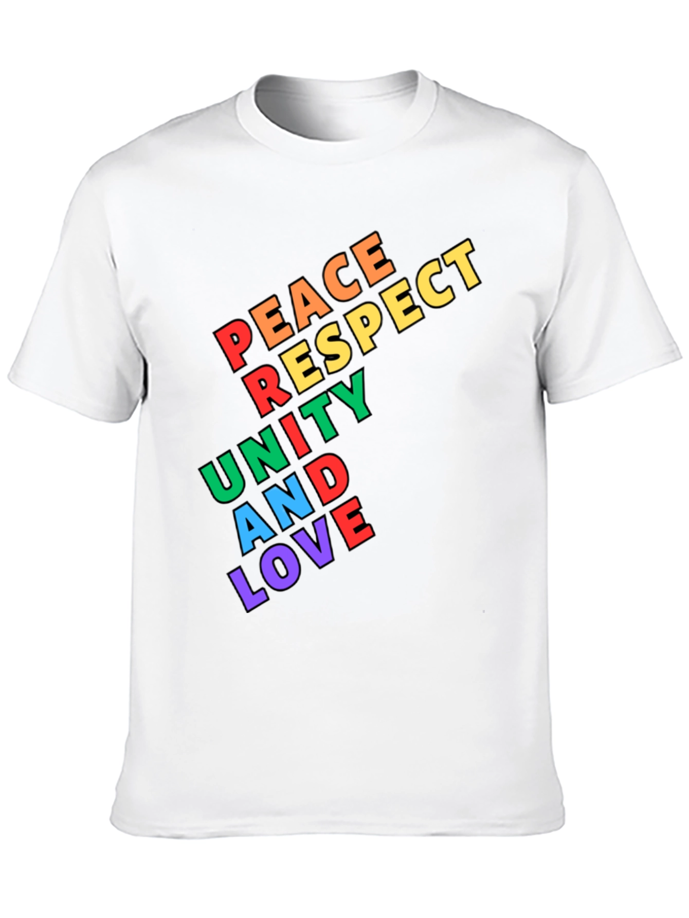 Peace Respect Unity & Love Graphic T-Shirt