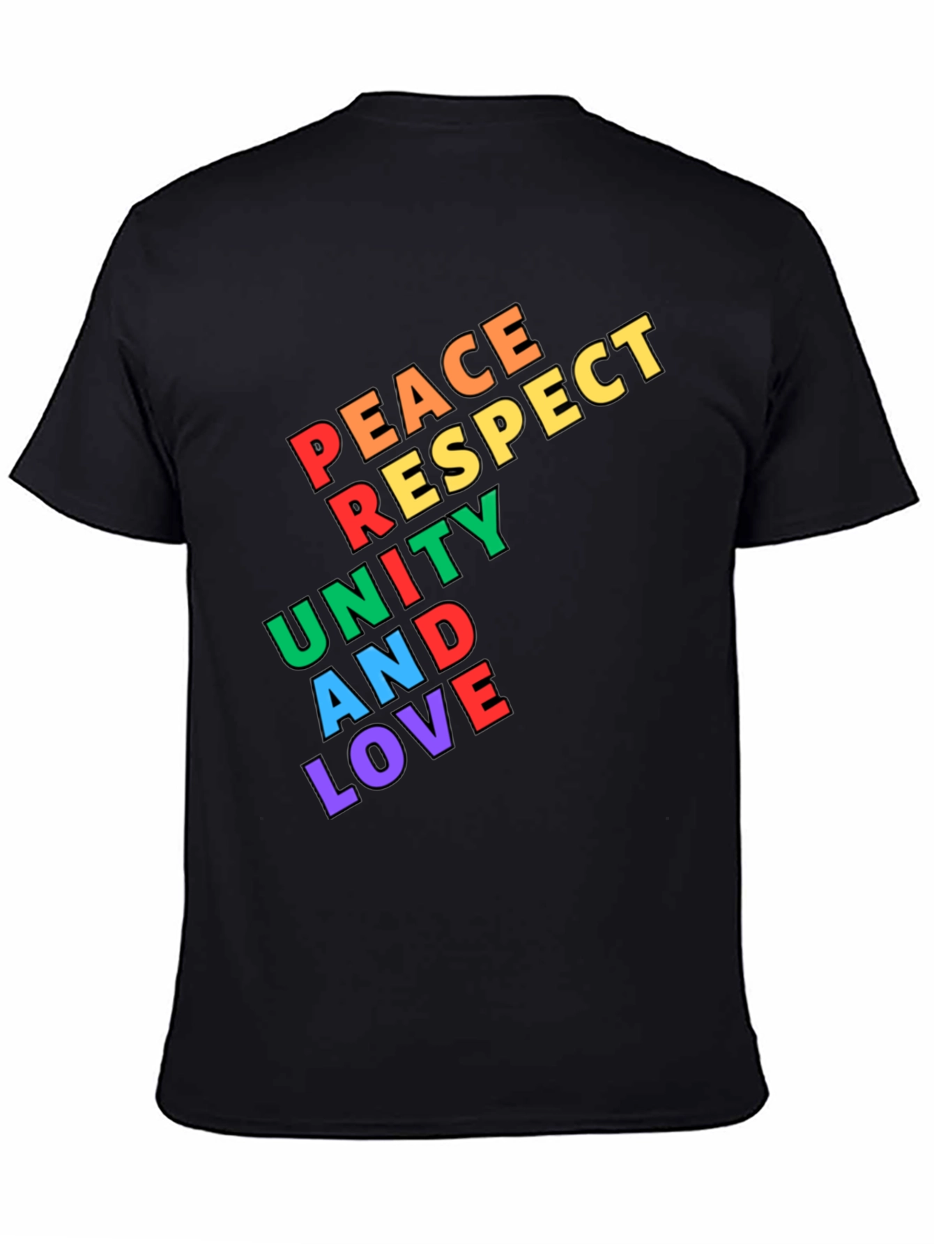 Peace Respect Unity & Love Graphic T-Shirt