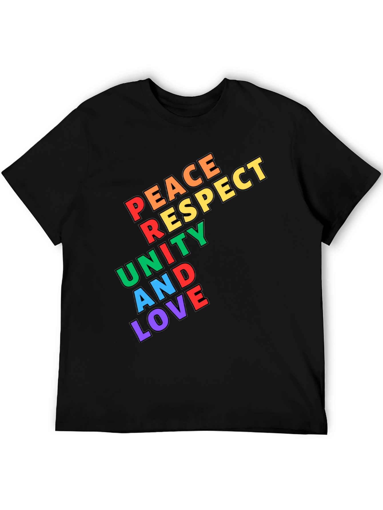 Peace Respect Unity & Love Graphic T-Shirt