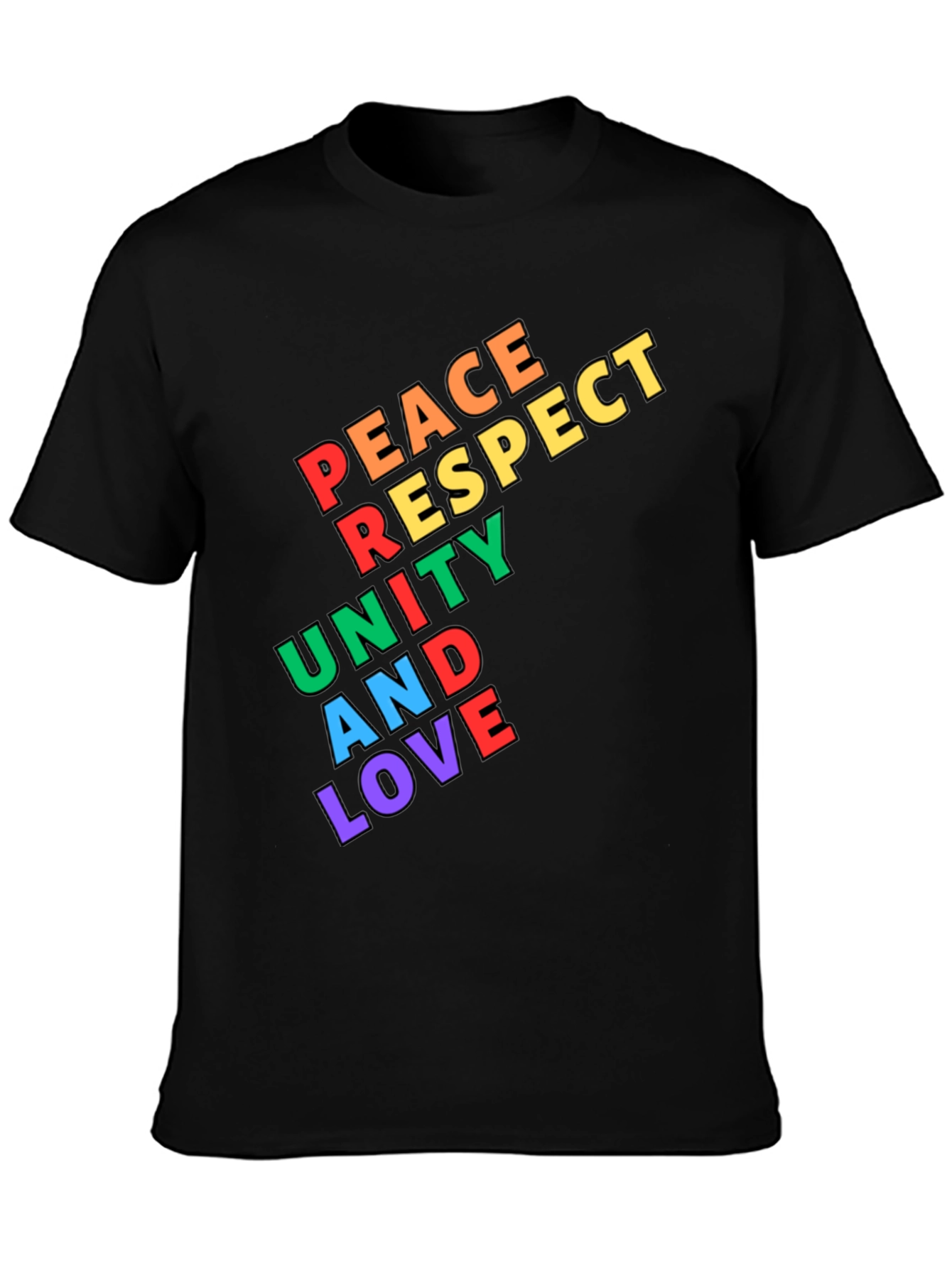 Peace Respect Unity & Love Graphic T-Shirt