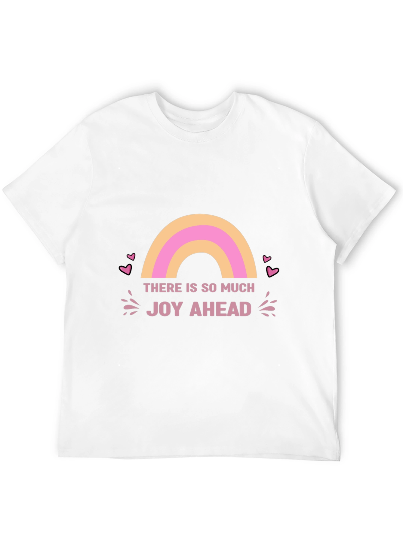 Joy Ahead Graphic Tee - Positive Vibes Black T-Shirt