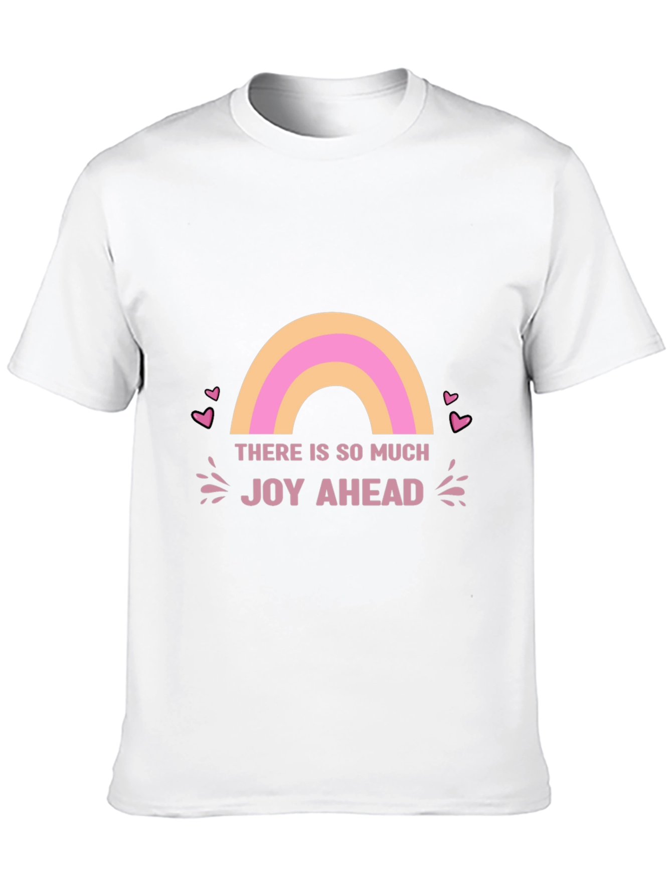 Joy Ahead Graphic Tee - Positive Vibes Black T-Shirt
