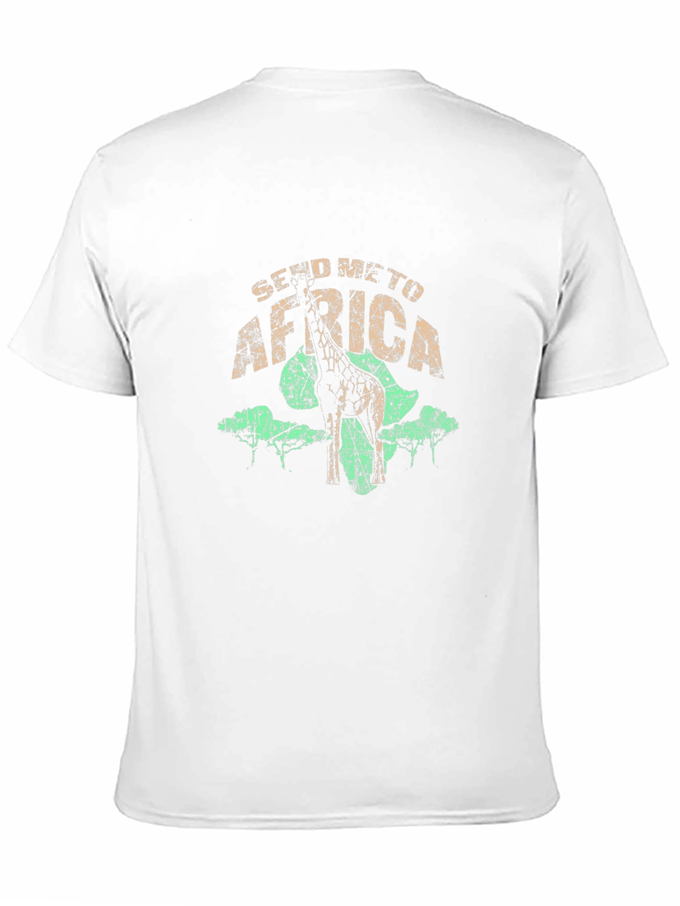 Send Me To Africa Giraffe Graphic T-Shirt