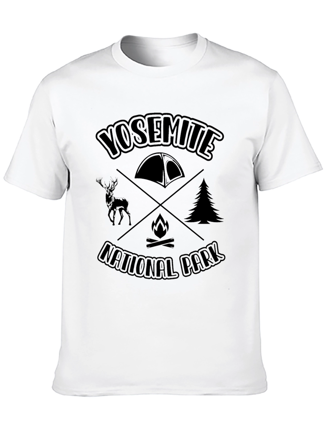 Yosemite National Park Camping T-Shirt