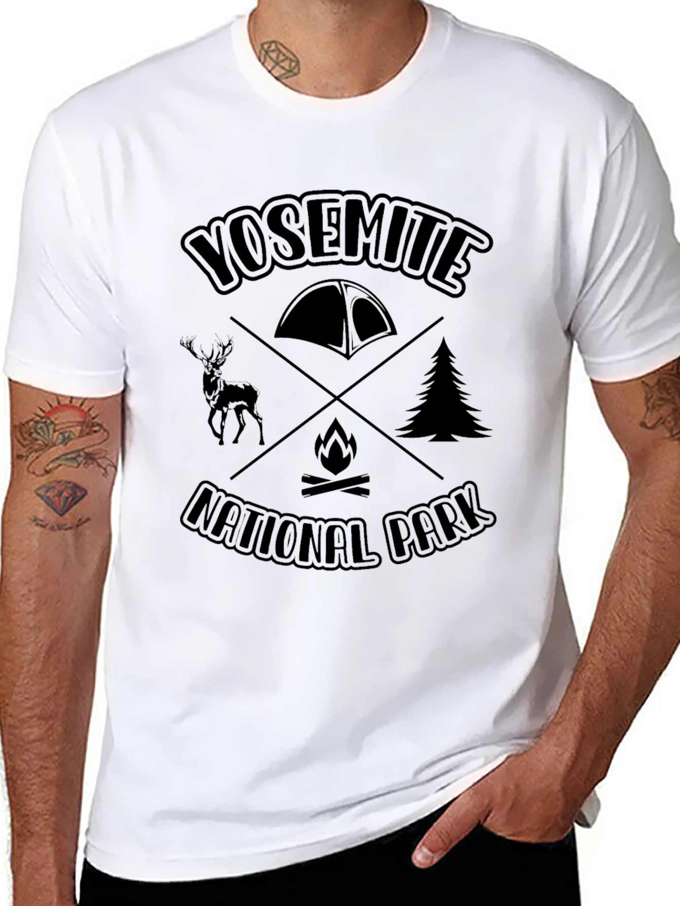 Yosemite National Park Camping T-Shirt