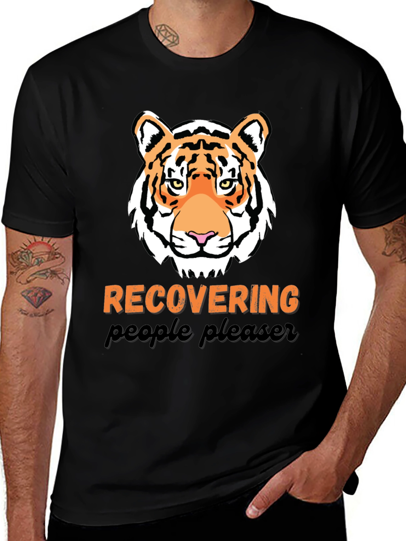 Recovering People Pleaser Tiger Graphic Tee