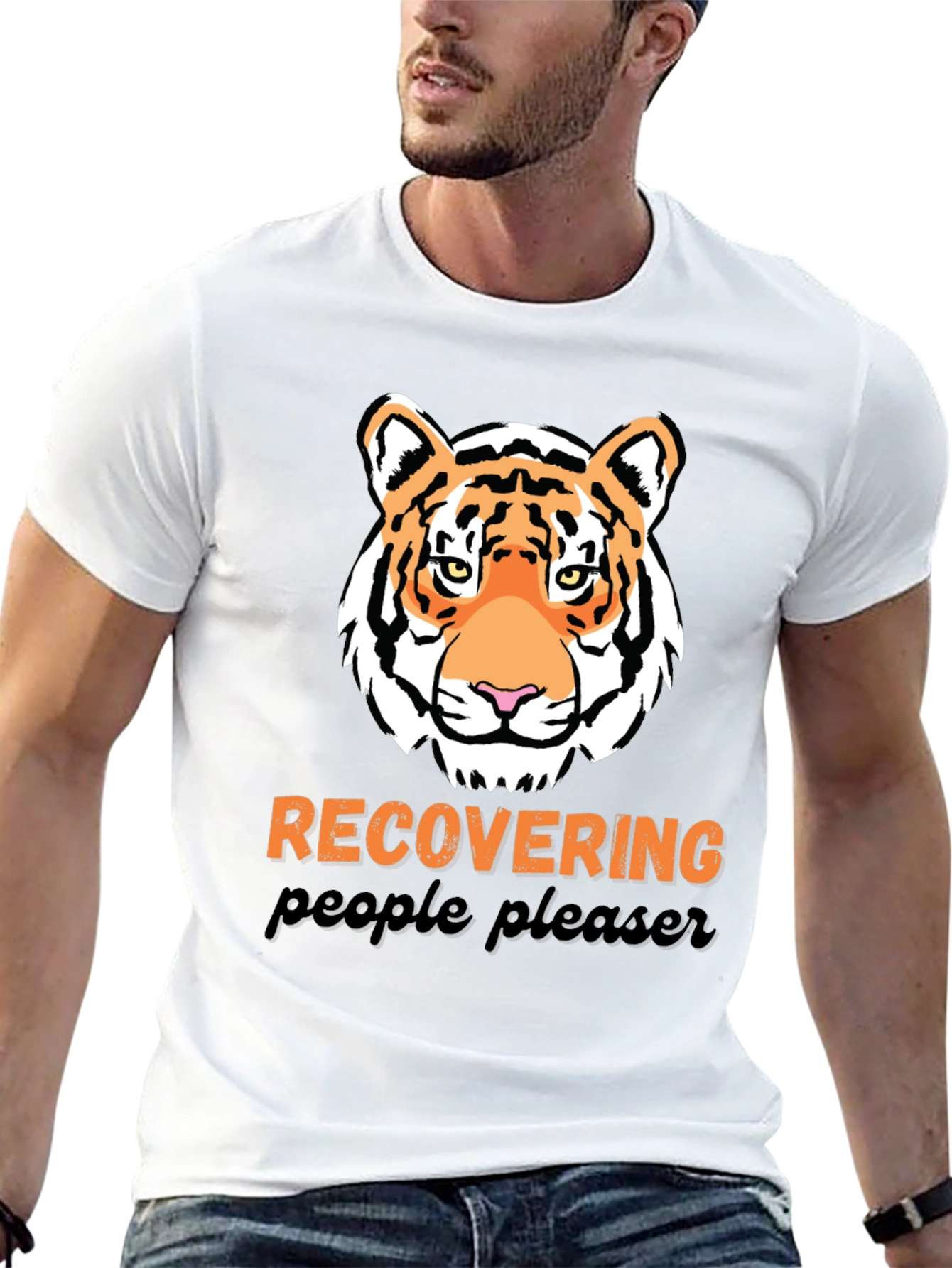 Recovering People Pleaser Tiger Graphic Tee