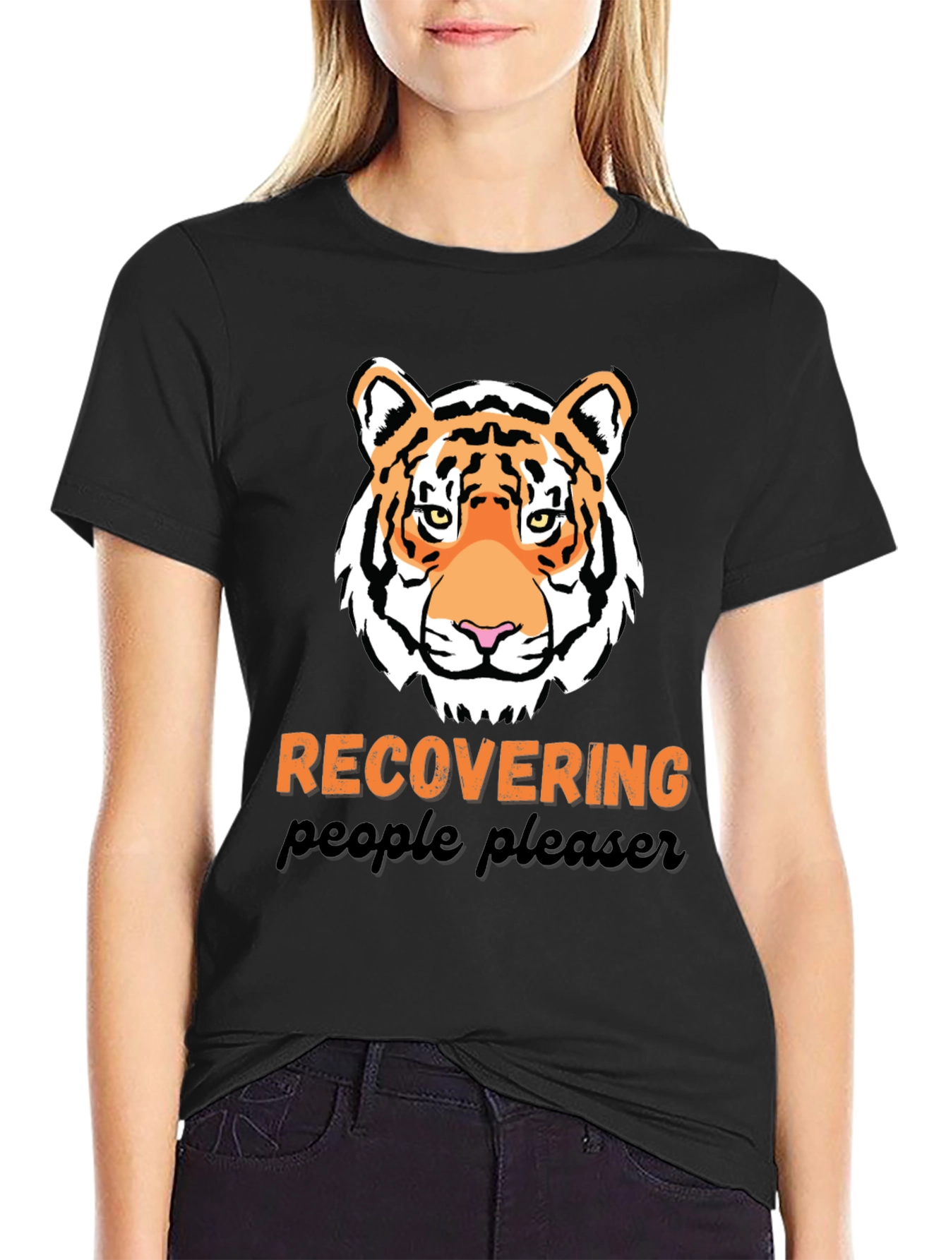 Recovering People Pleaser Tiger Graphic Tee