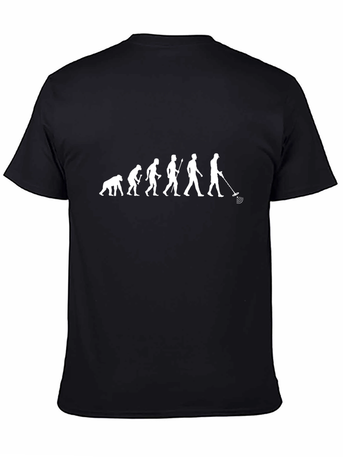 Evolution of Metal Detecting Black T-Shirt