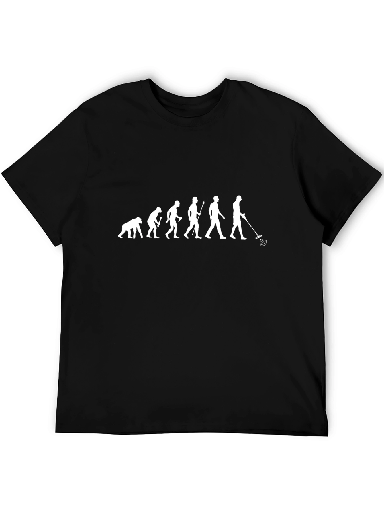 Evolution of Metal Detecting Black T-Shirt