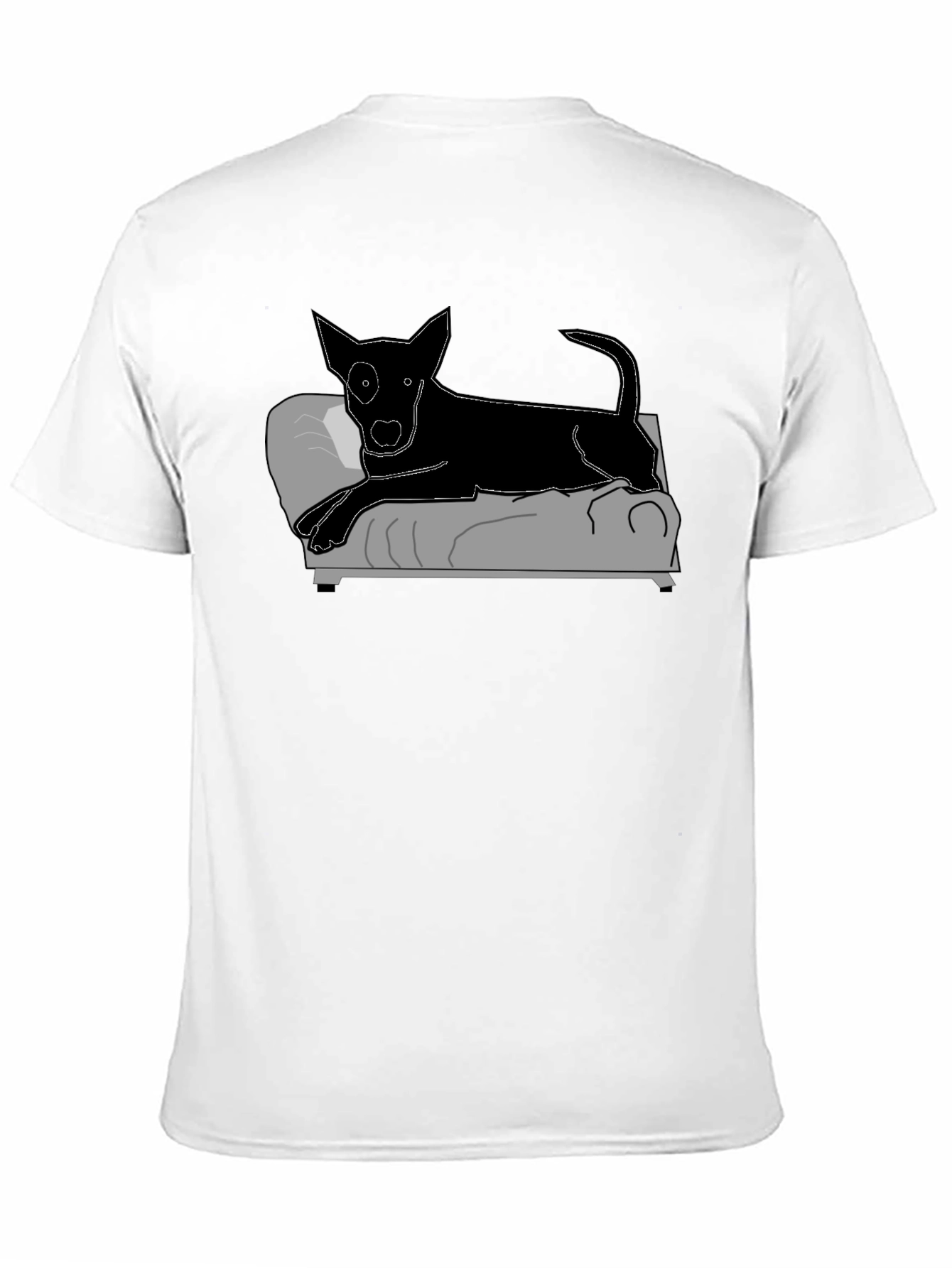 Dog on Couch Graphic Tee - Relaxed Style