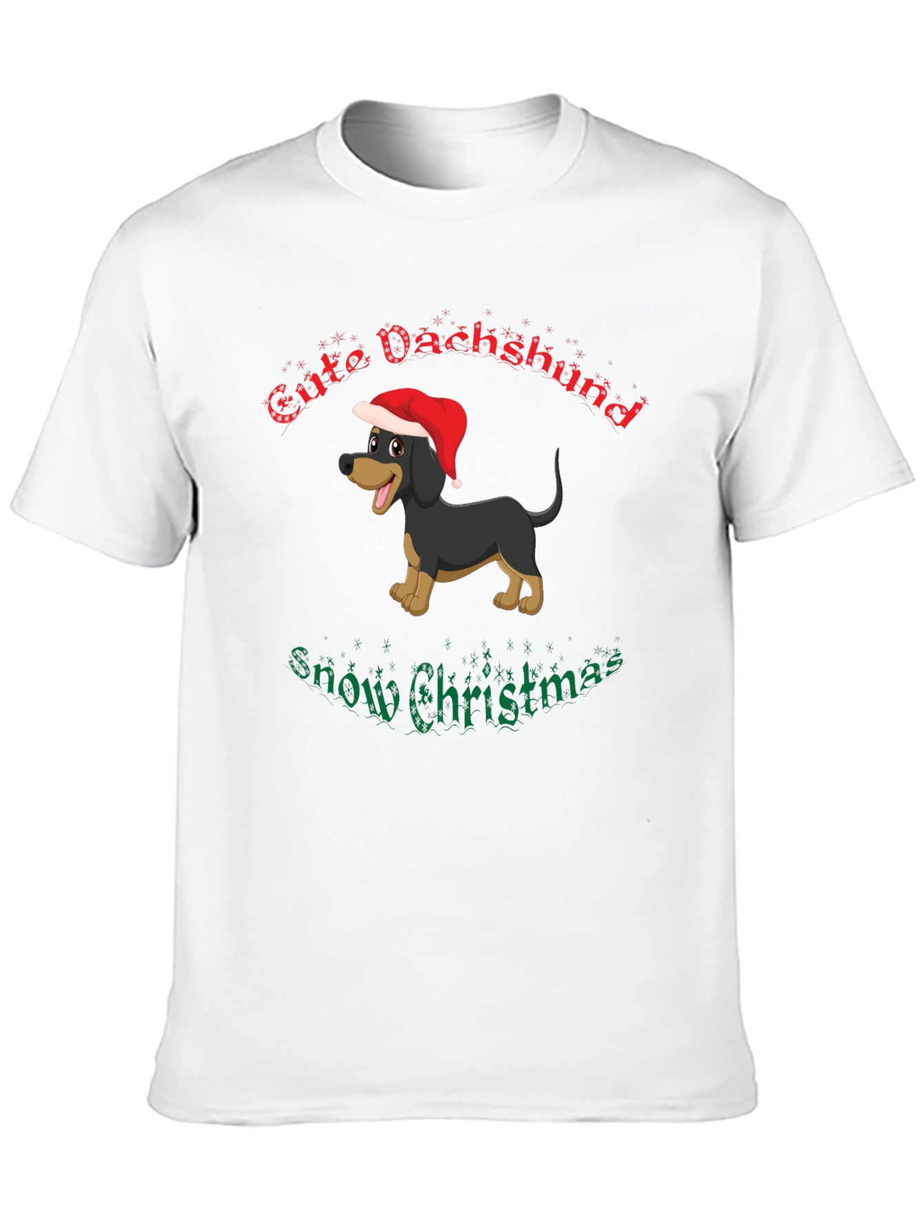 Festive Dachshund Christmas T-Shirt